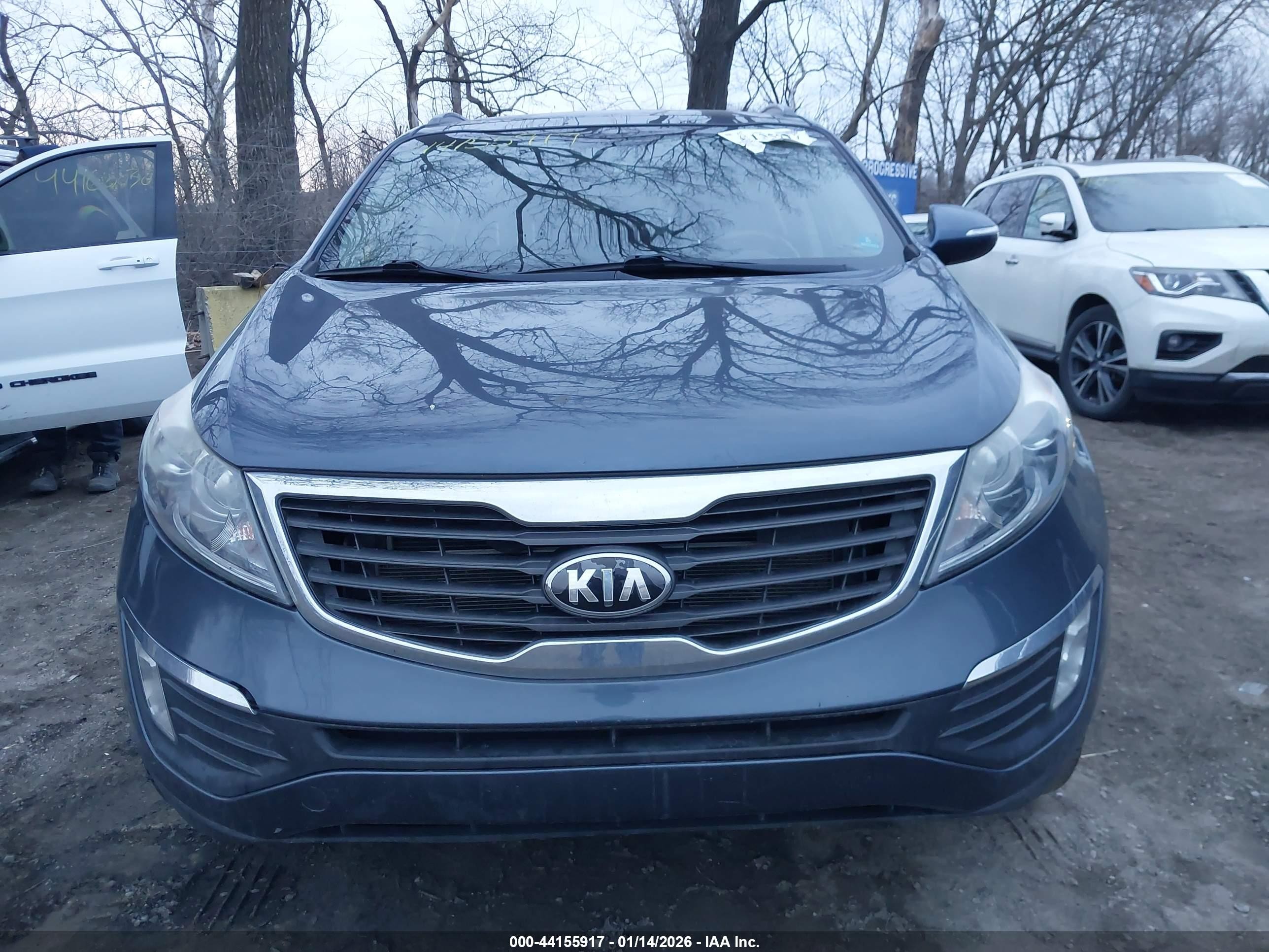 2013 Kia Sportage Ex Blue vin: KNDPC3A22D7496245