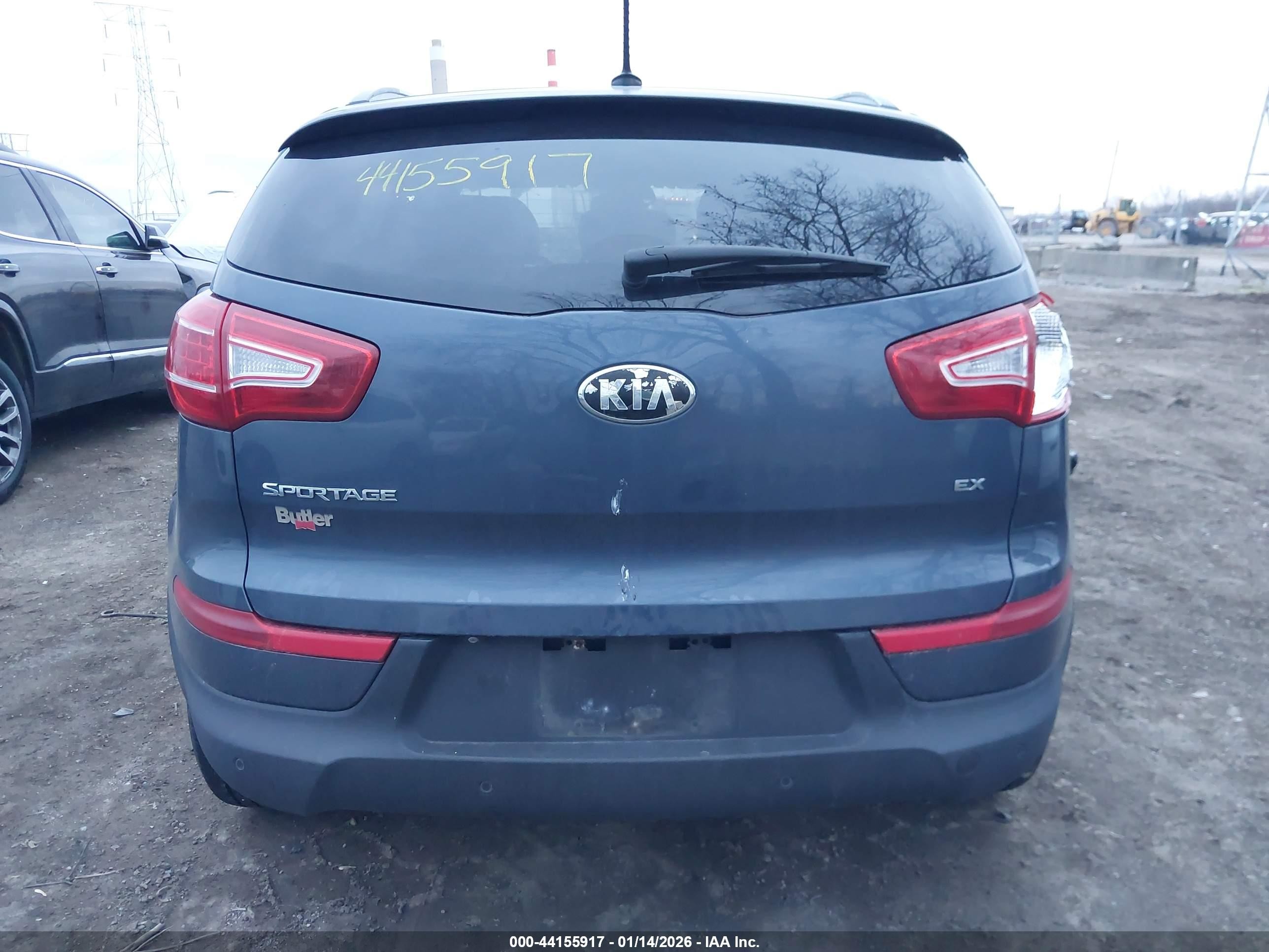 2013 Kia Sportage Ex Blue vin: KNDPC3A22D7496245
