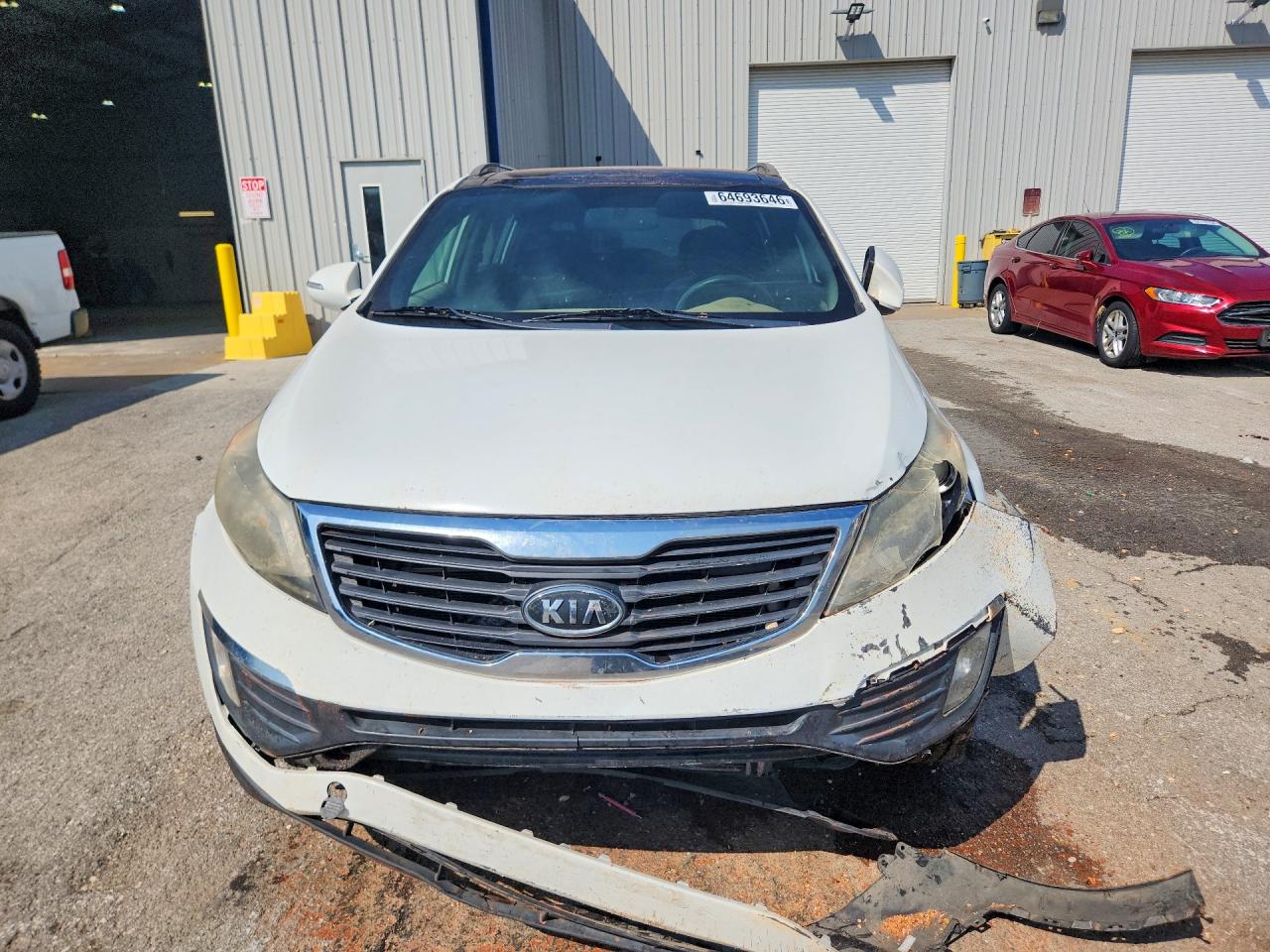 2011 Kia Sportage Ex White vin: KNDPC3A23B7071324