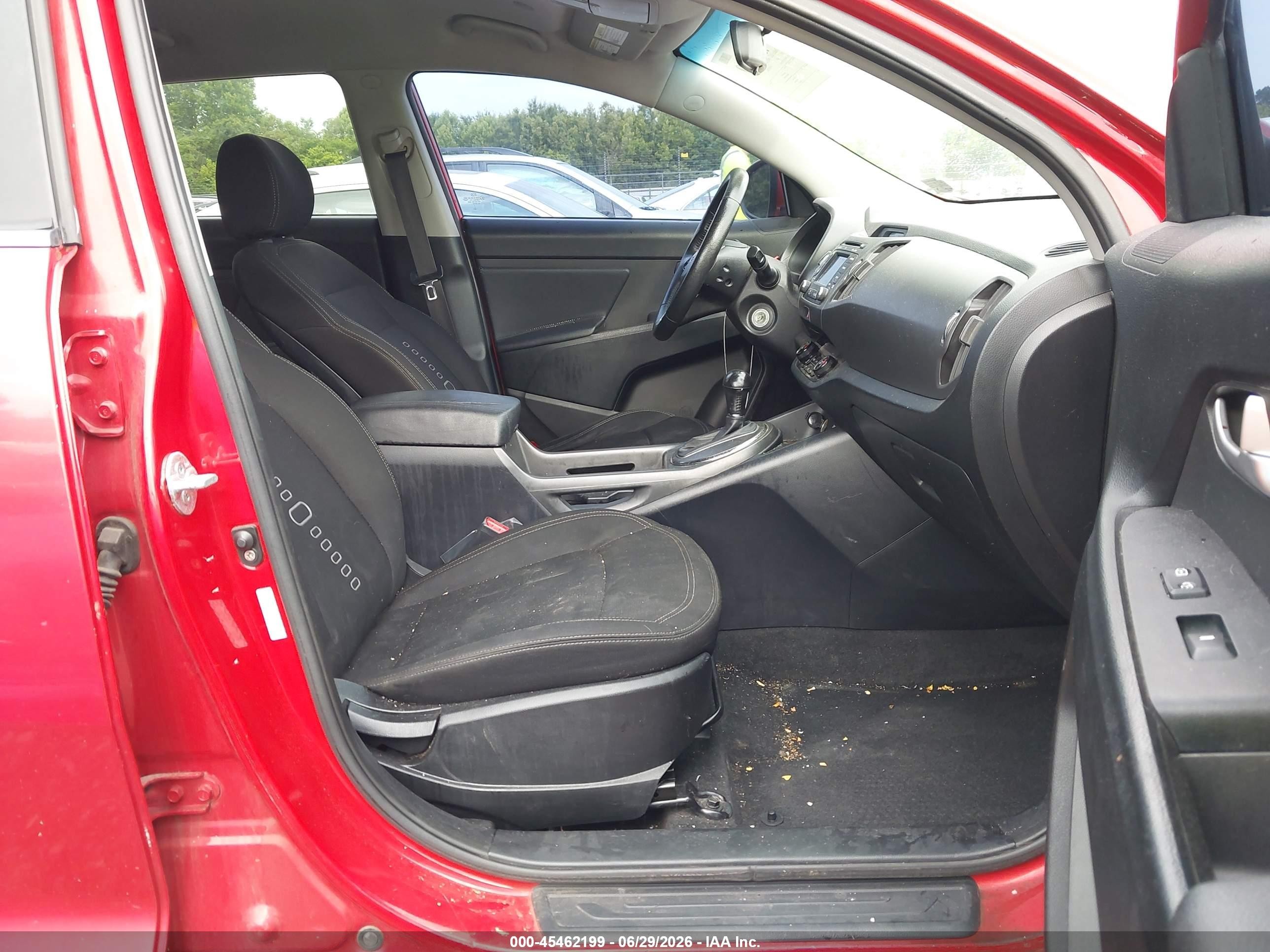 2012 Kia Sportage Ex Red vin: KNDPC3A23C7329200