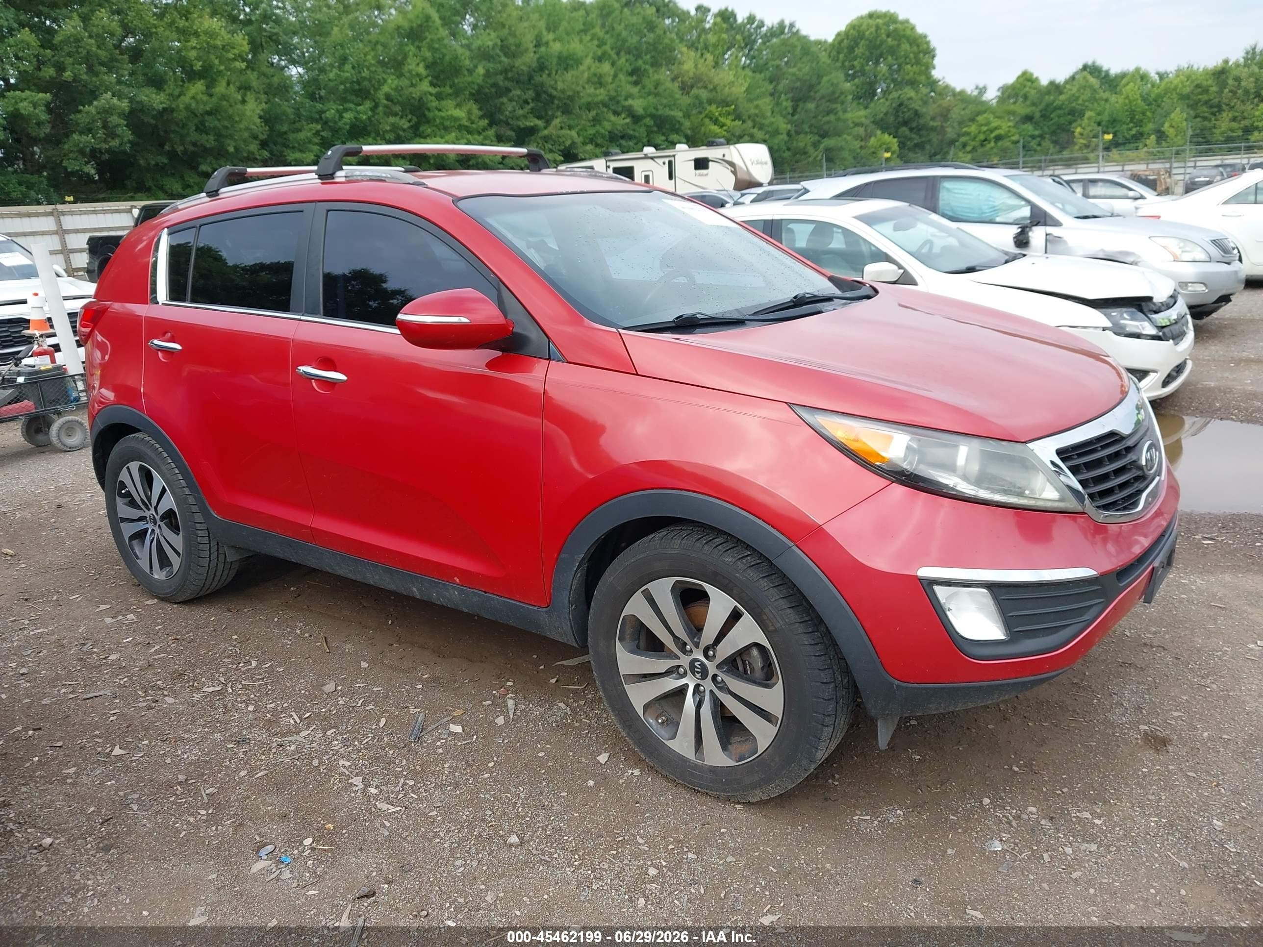 2012 Kia Sportage Ex Red vin: KNDPC3A23C7329200