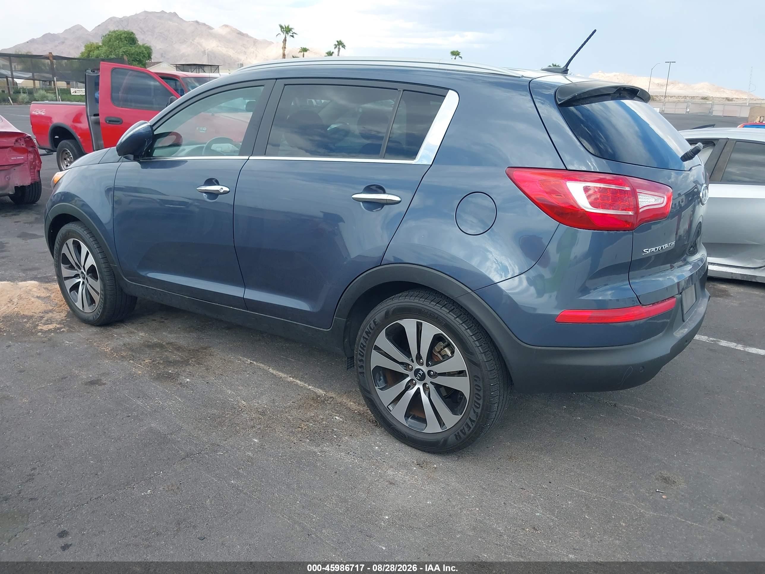 2012 Kia Sportage Ex Blue vin: KNDPC3A23C7346997