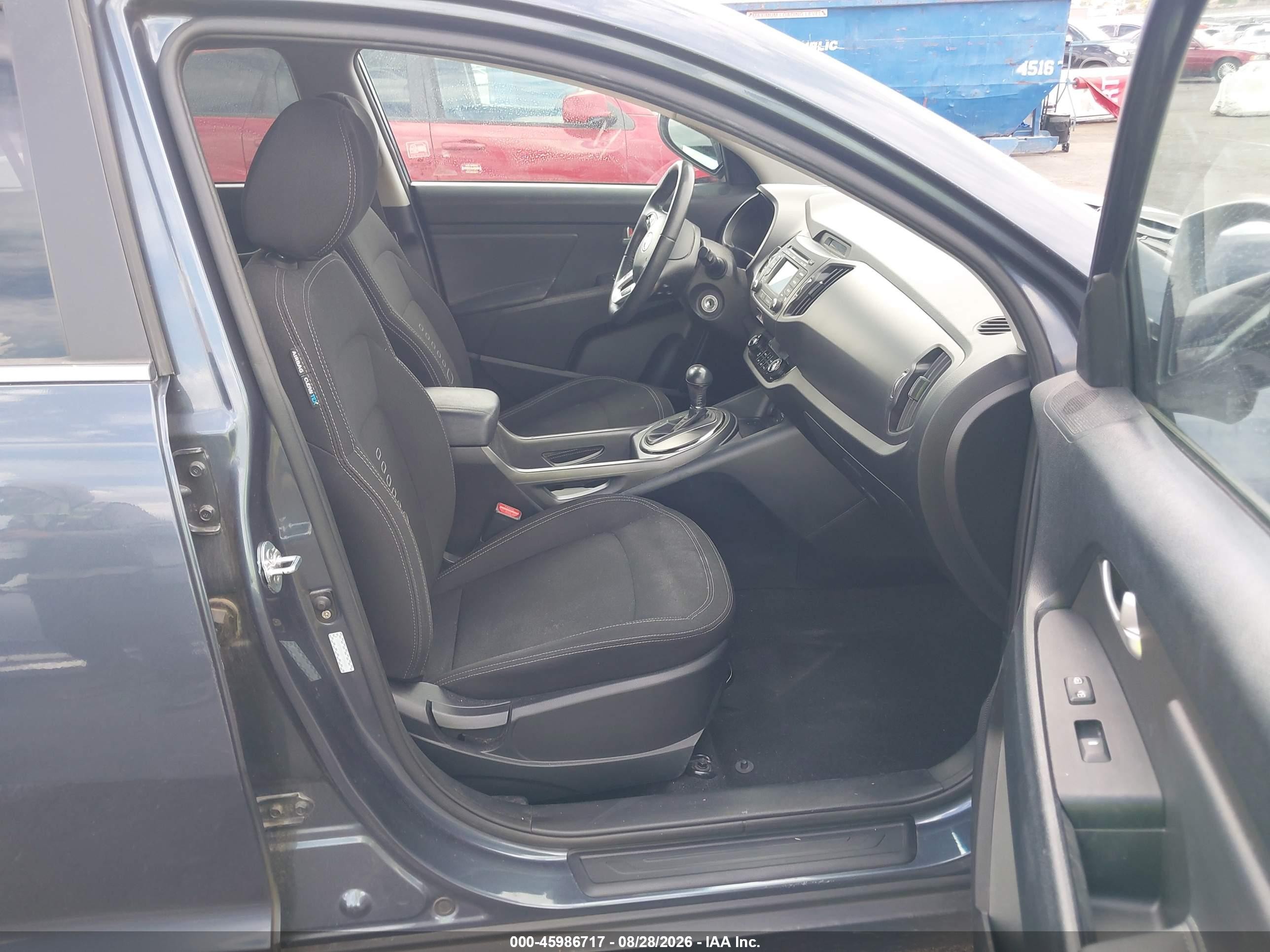 2012 Kia Sportage Ex Blue vin: KNDPC3A23C7346997