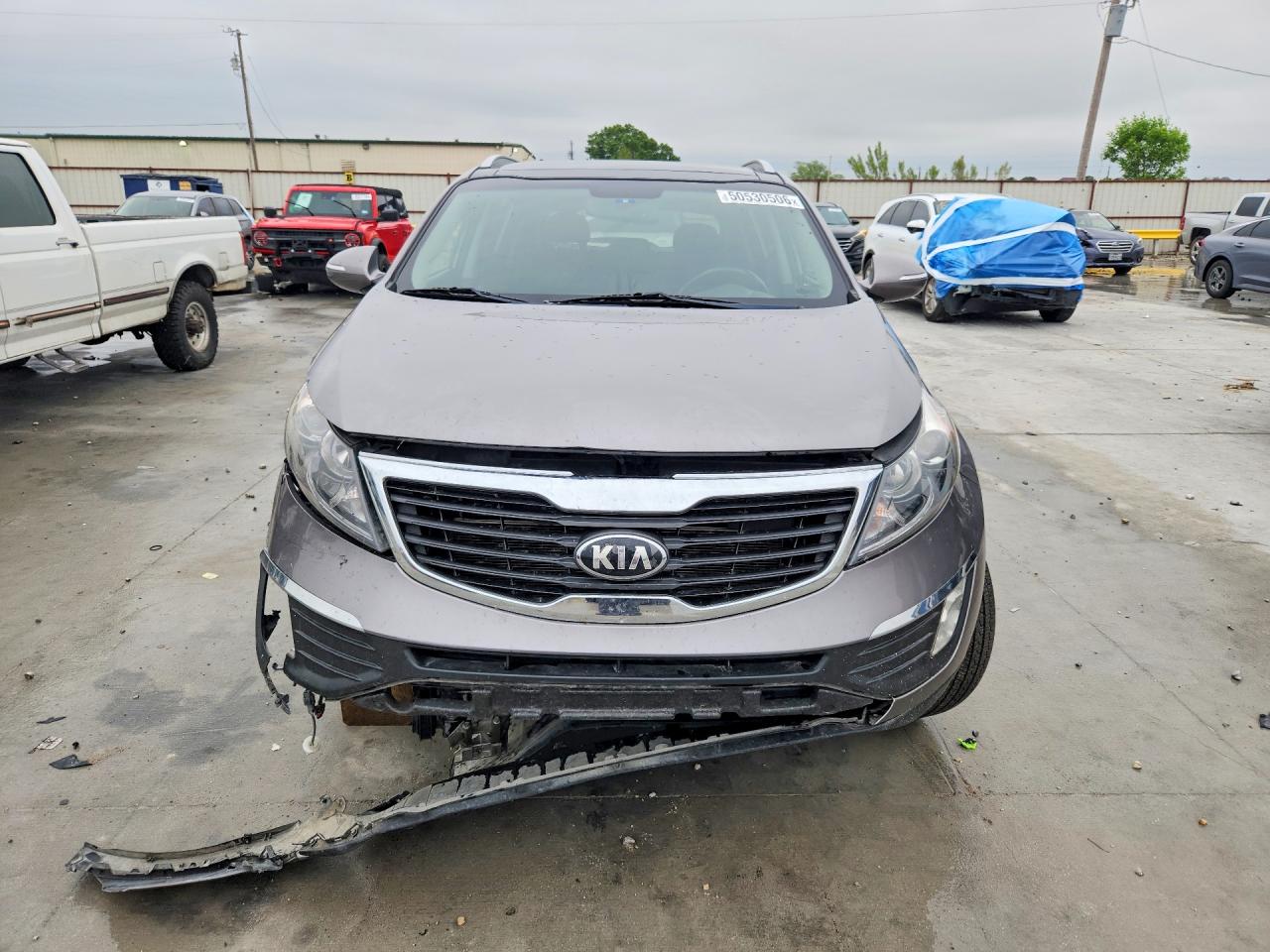 2013 Kia Sportage Ex Gray vin: KNDPC3A23D7477722