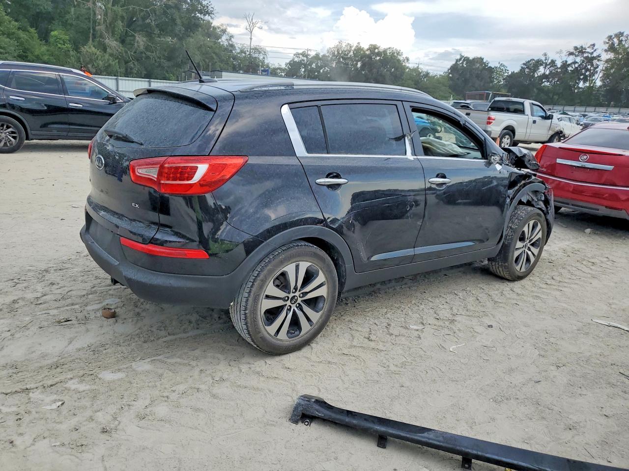 2011 Kia Sportage Ex Black vin: KNDPC3A24B7145186