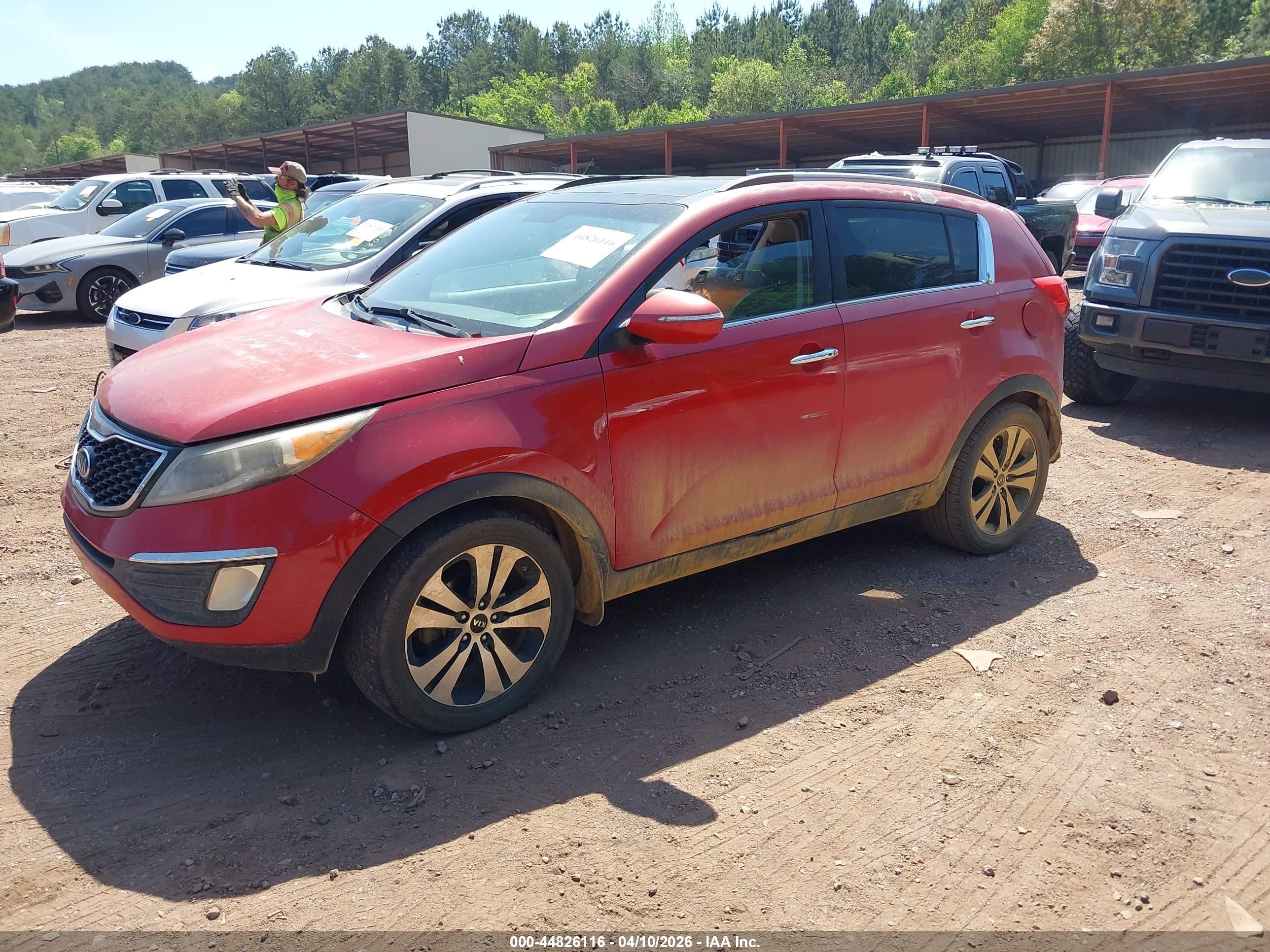 2011 Kia Sportage Ex Red vin: KNDPC3A24B7160979