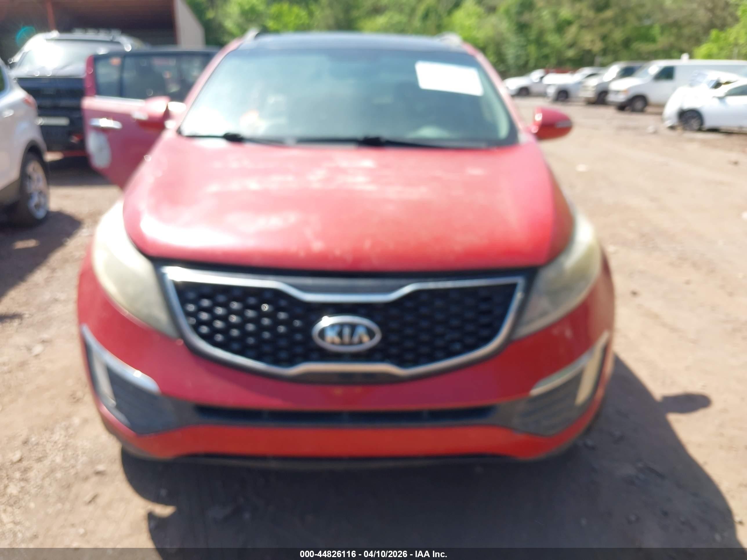 2011 Kia Sportage Ex Red vin: KNDPC3A24B7160979