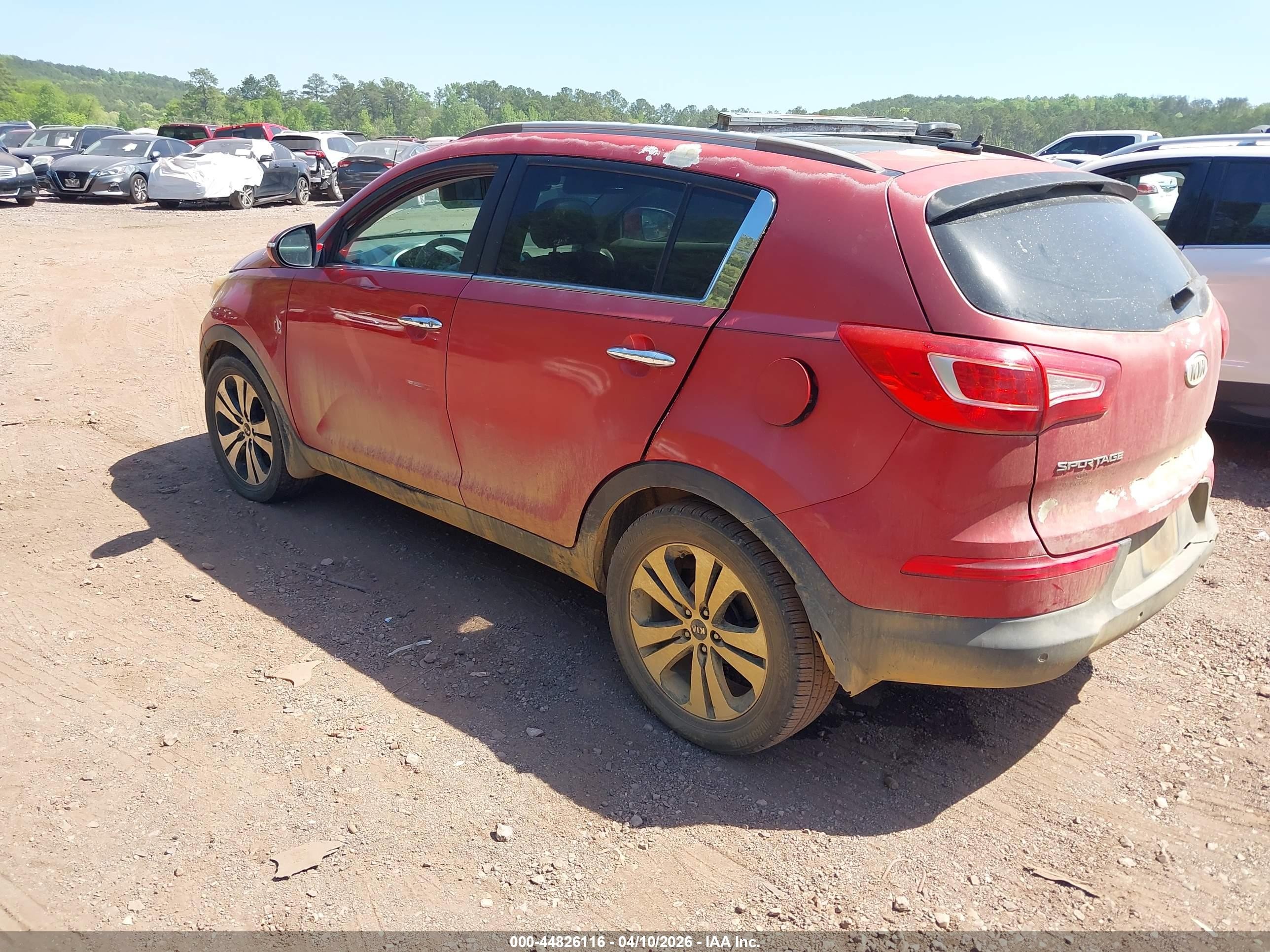 2011 Kia Sportage Ex Red vin: KNDPC3A24B7160979