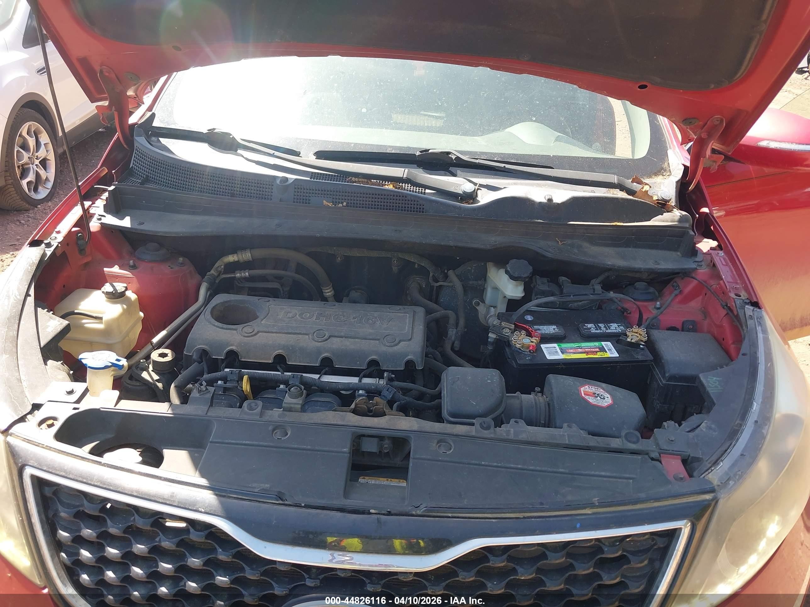 2011 Kia Sportage Ex Red vin: KNDPC3A24B7160979
