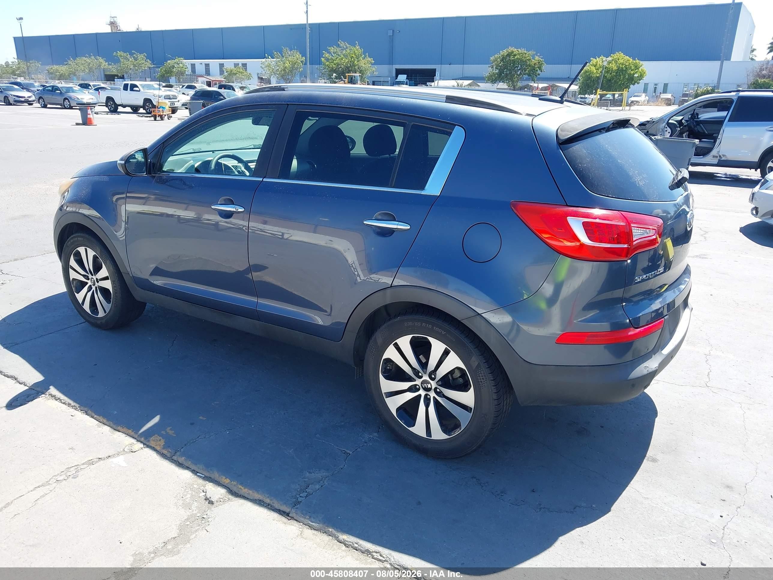 2012 Kia Sportage Ex Blue vin: KNDPC3A24C7243913