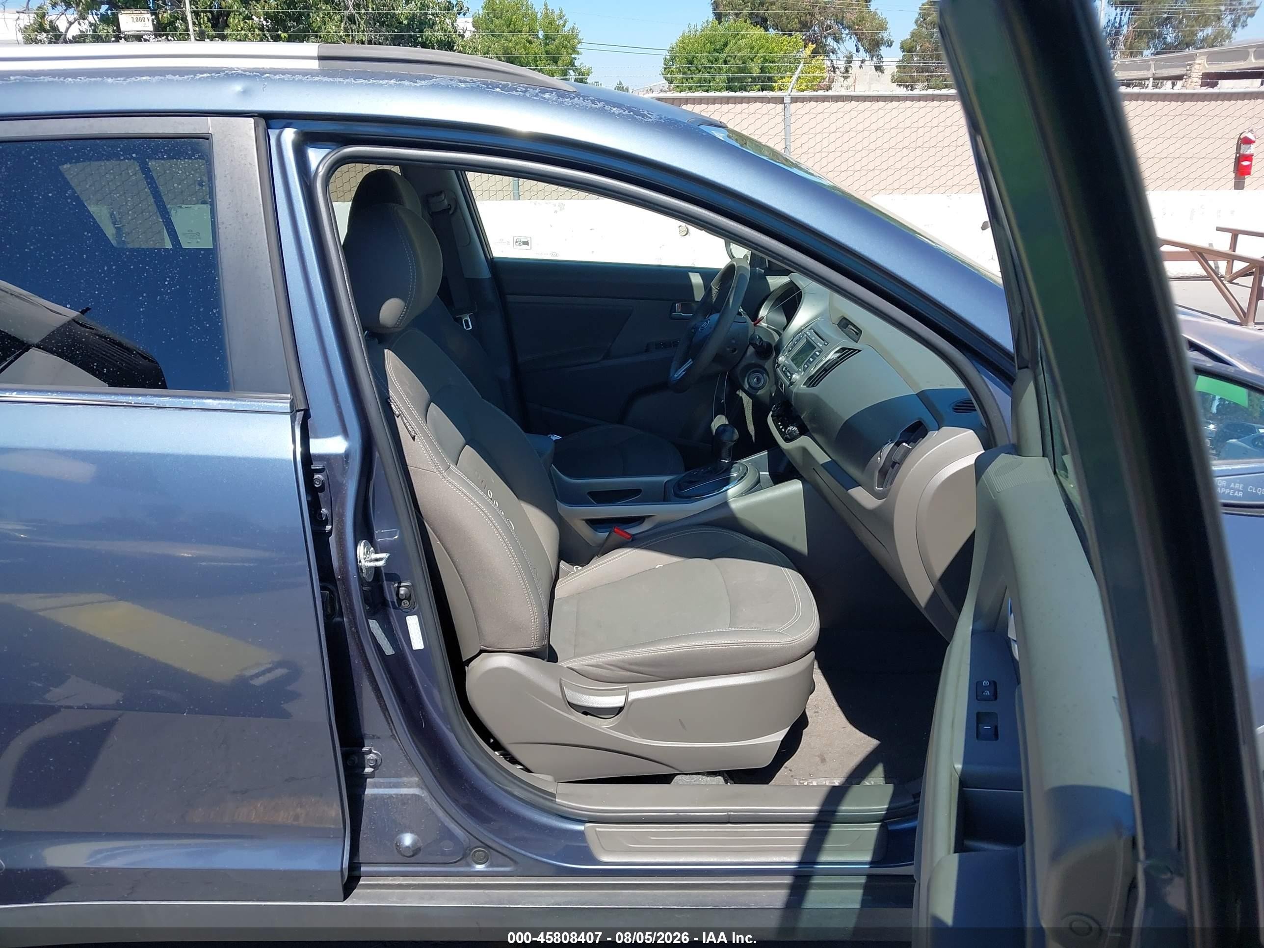 2012 Kia Sportage Ex Blue vin: KNDPC3A24C7243913