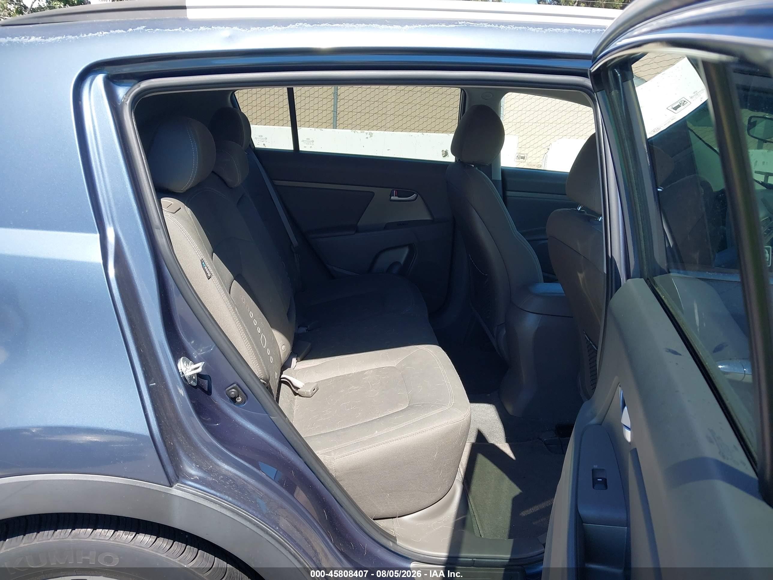2012 Kia Sportage Ex Blue vin: KNDPC3A24C7243913
