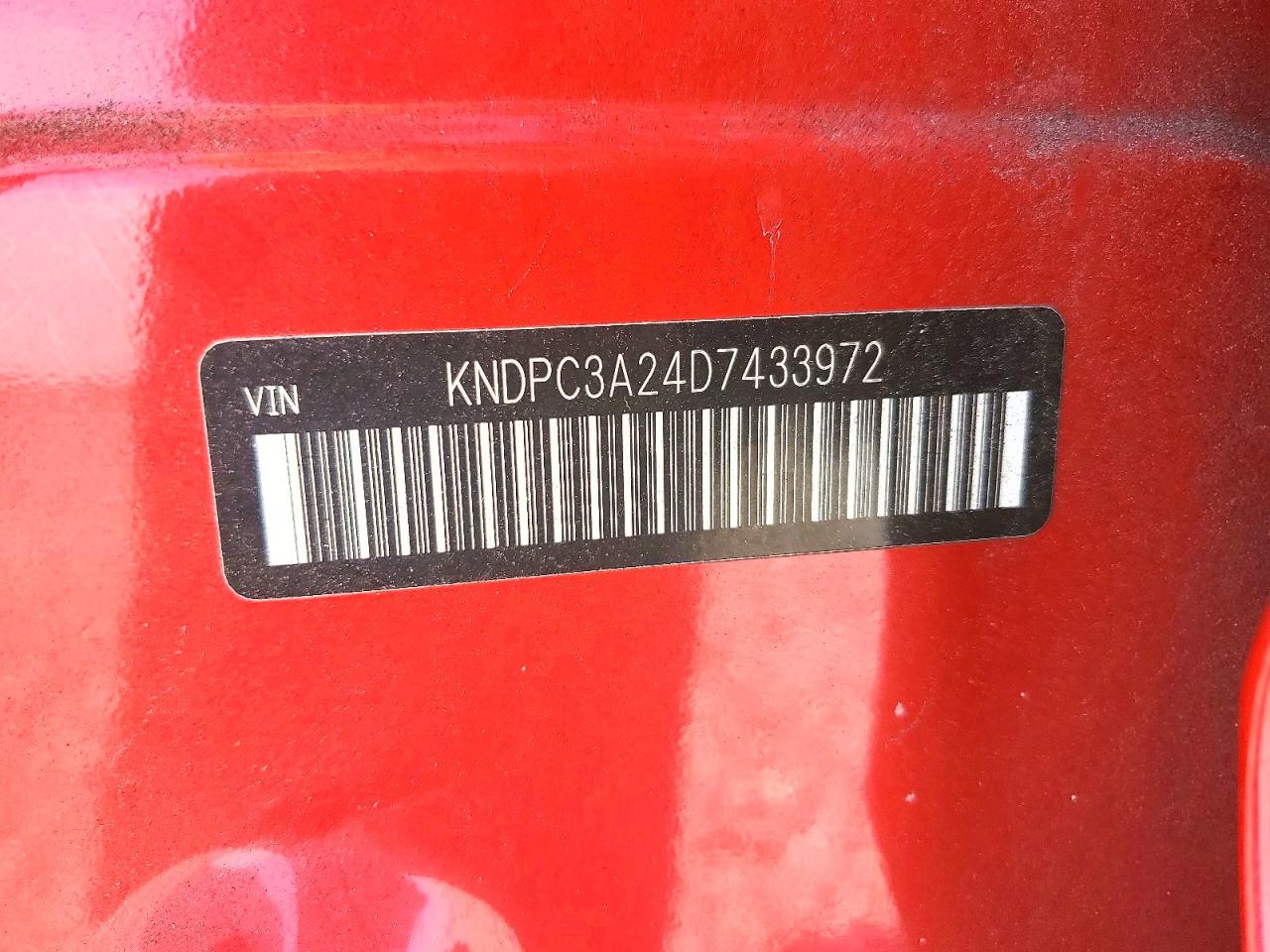 2013 Kia Sportage Ex Red vin: KNDPC3A24D7433972