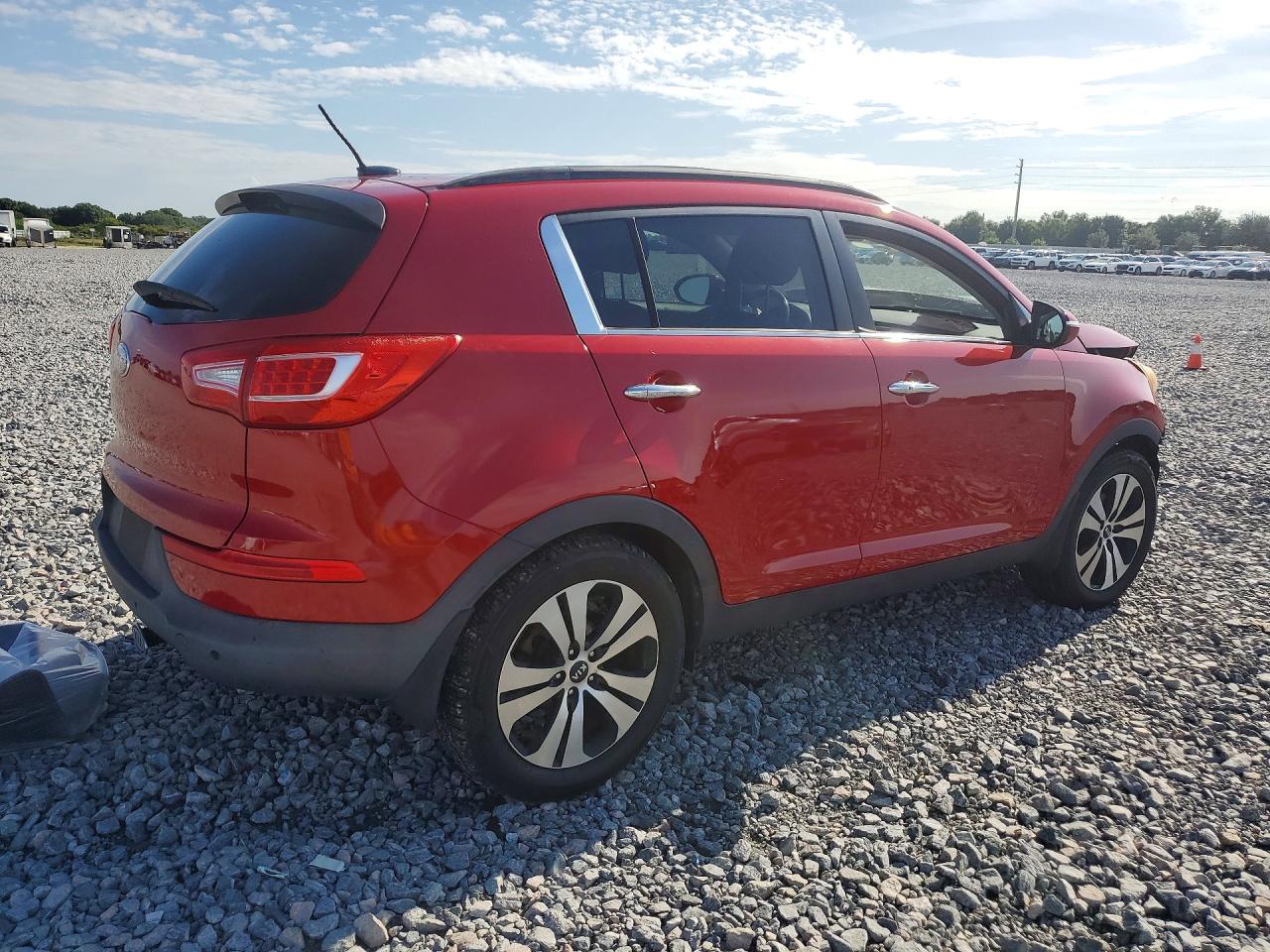 2013 Kia Sportage Ex Red vin: KNDPC3A24D7433972