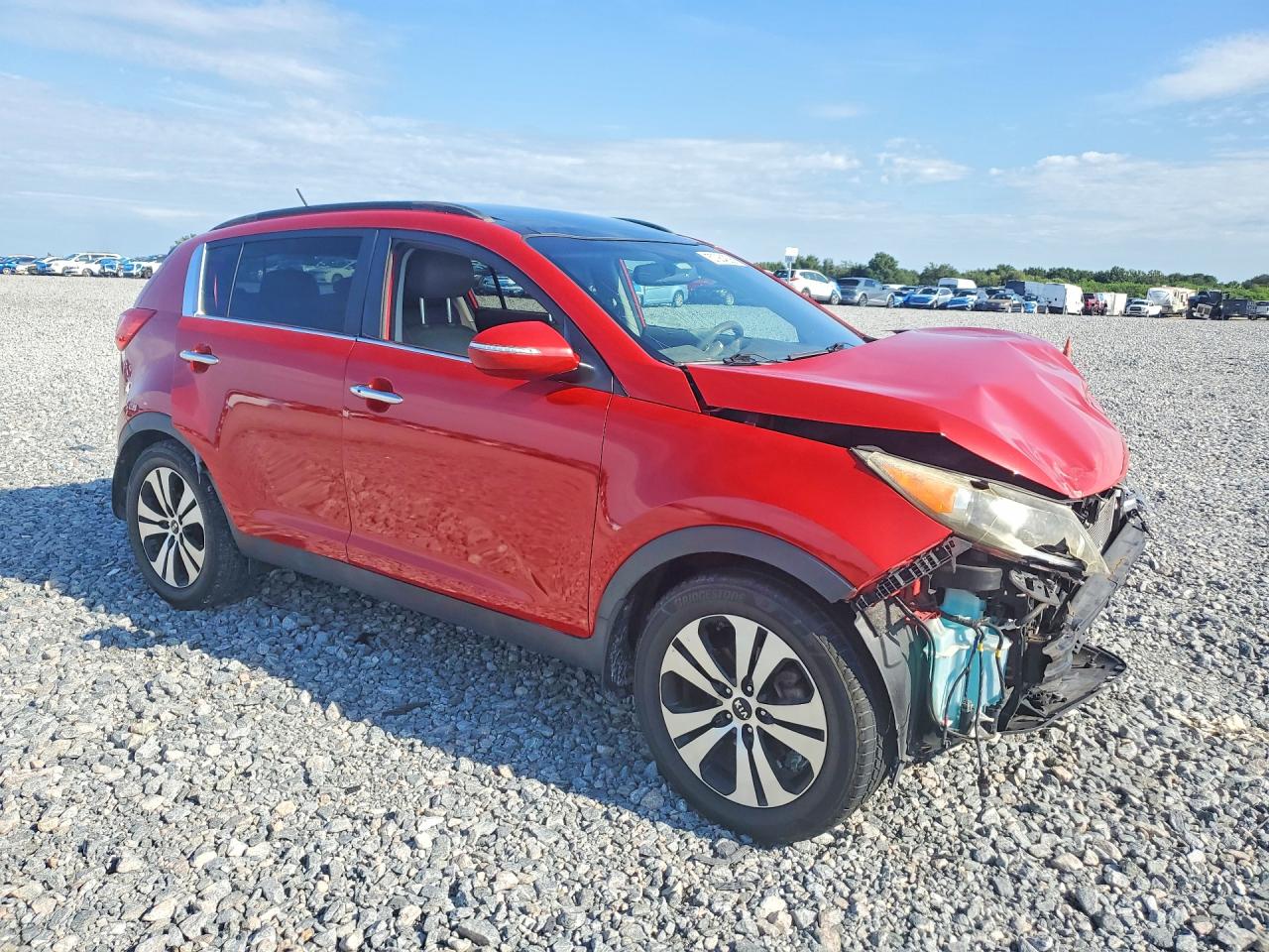 2013 Kia Sportage Ex Red vin: KNDPC3A24D7433972