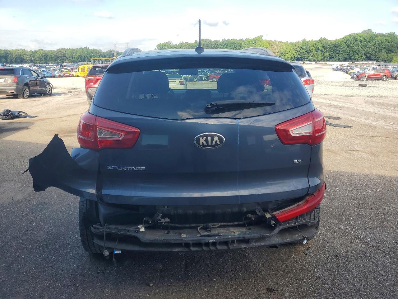 2013 Kia Sportage Ex Blue vin: KNDPC3A24D7509691
