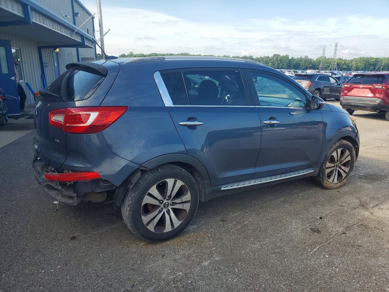 2013 Kia Sportage Ex Blue vin: KNDPC3A24D7509691