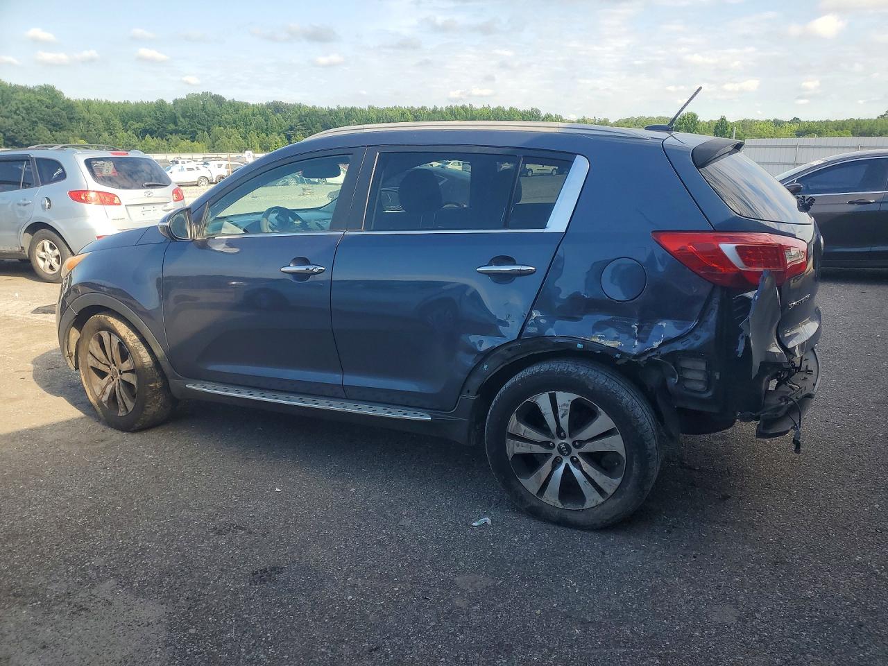 2013 Kia Sportage Ex Blue vin: KNDPC3A24D7509691