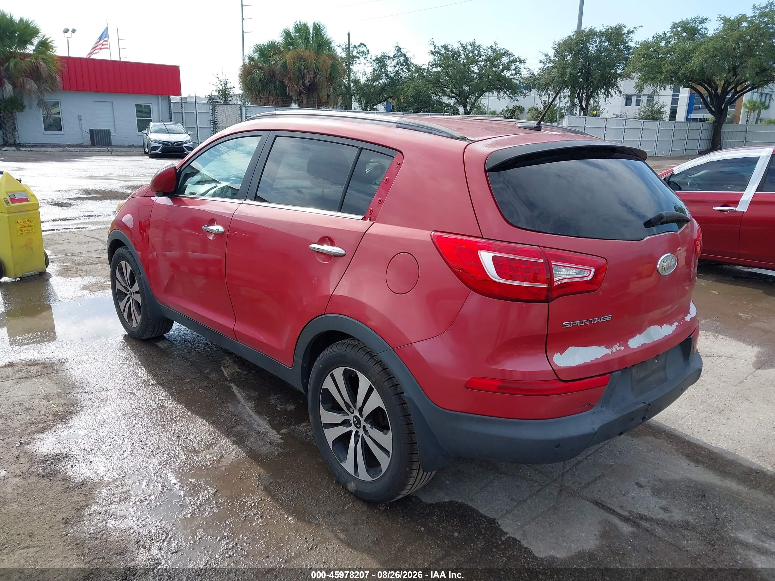 2012 Kia Sportage Ex Red vin: KNDPC3A25C7340361