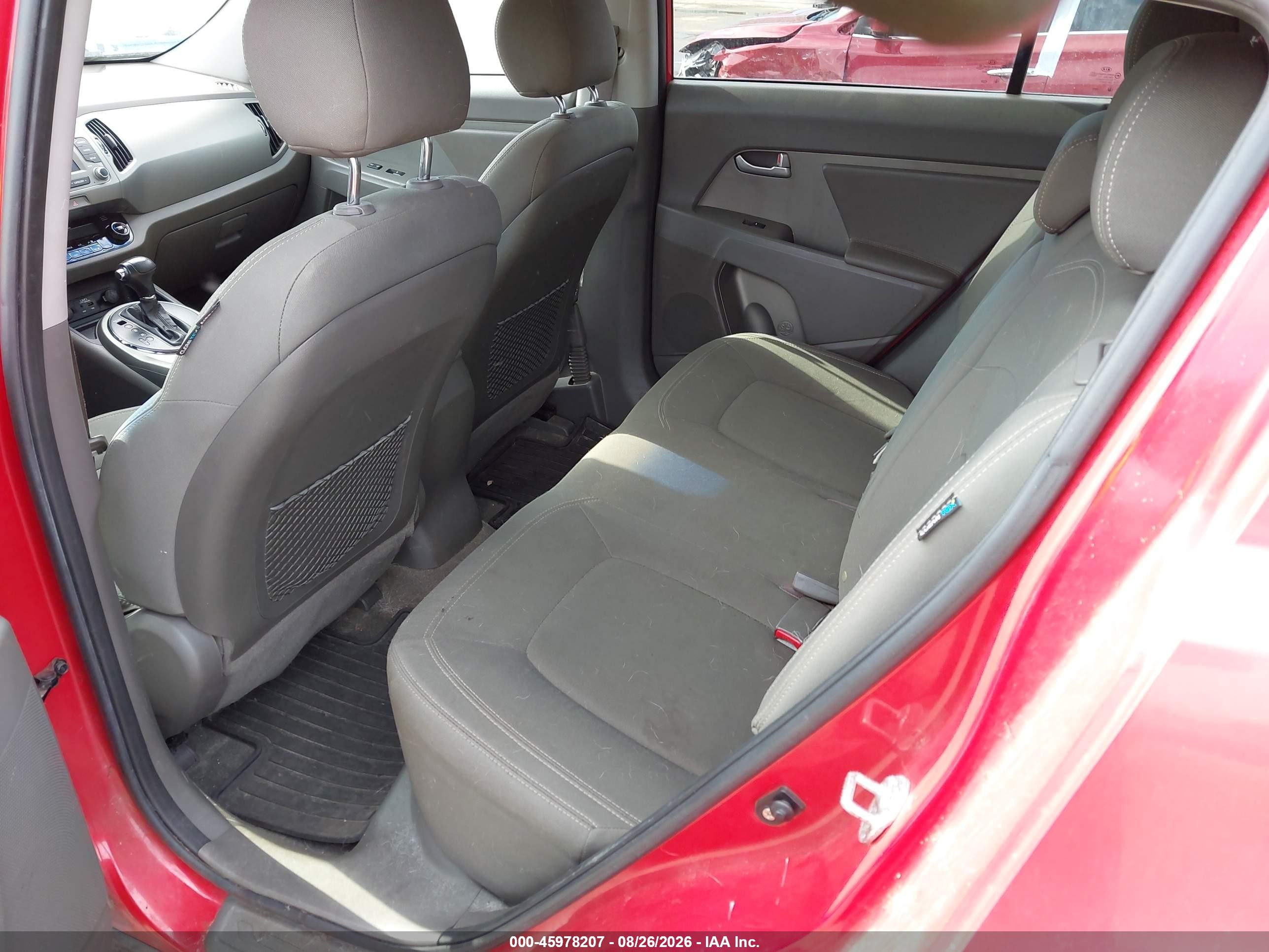 2012 Kia Sportage Ex Red vin: KNDPC3A25C7340361