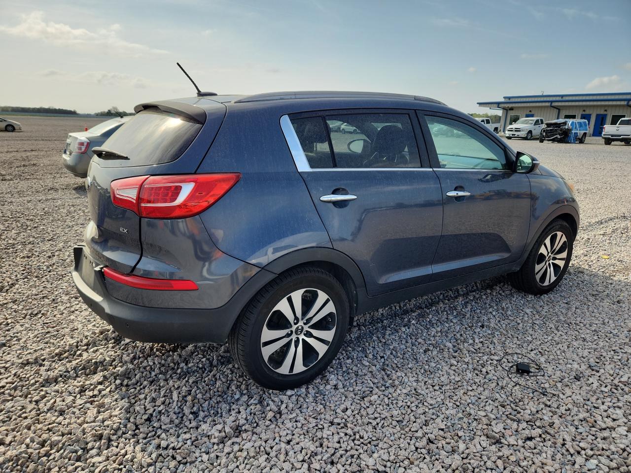 2013 Kia Sportage Ex Blue vin: KNDPC3A25D7420406