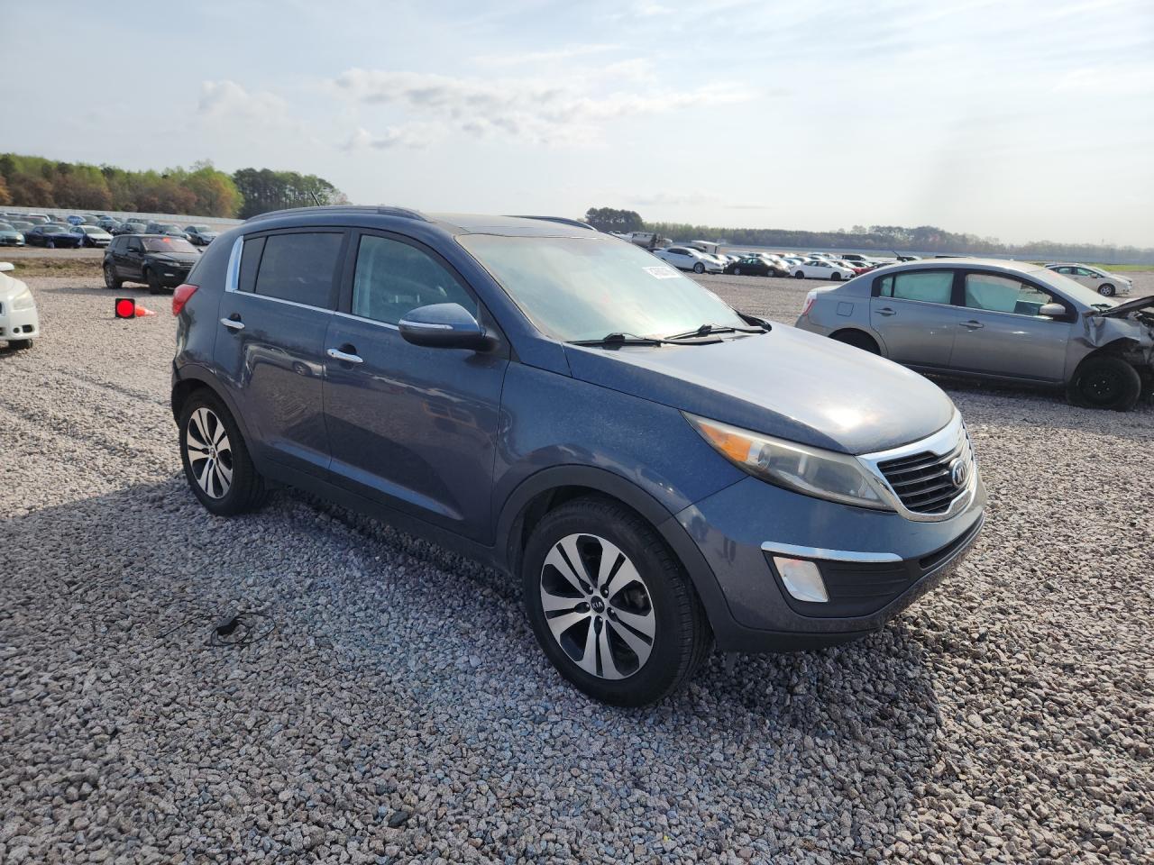 2013 Kia Sportage Ex Blue vin: KNDPC3A25D7420406