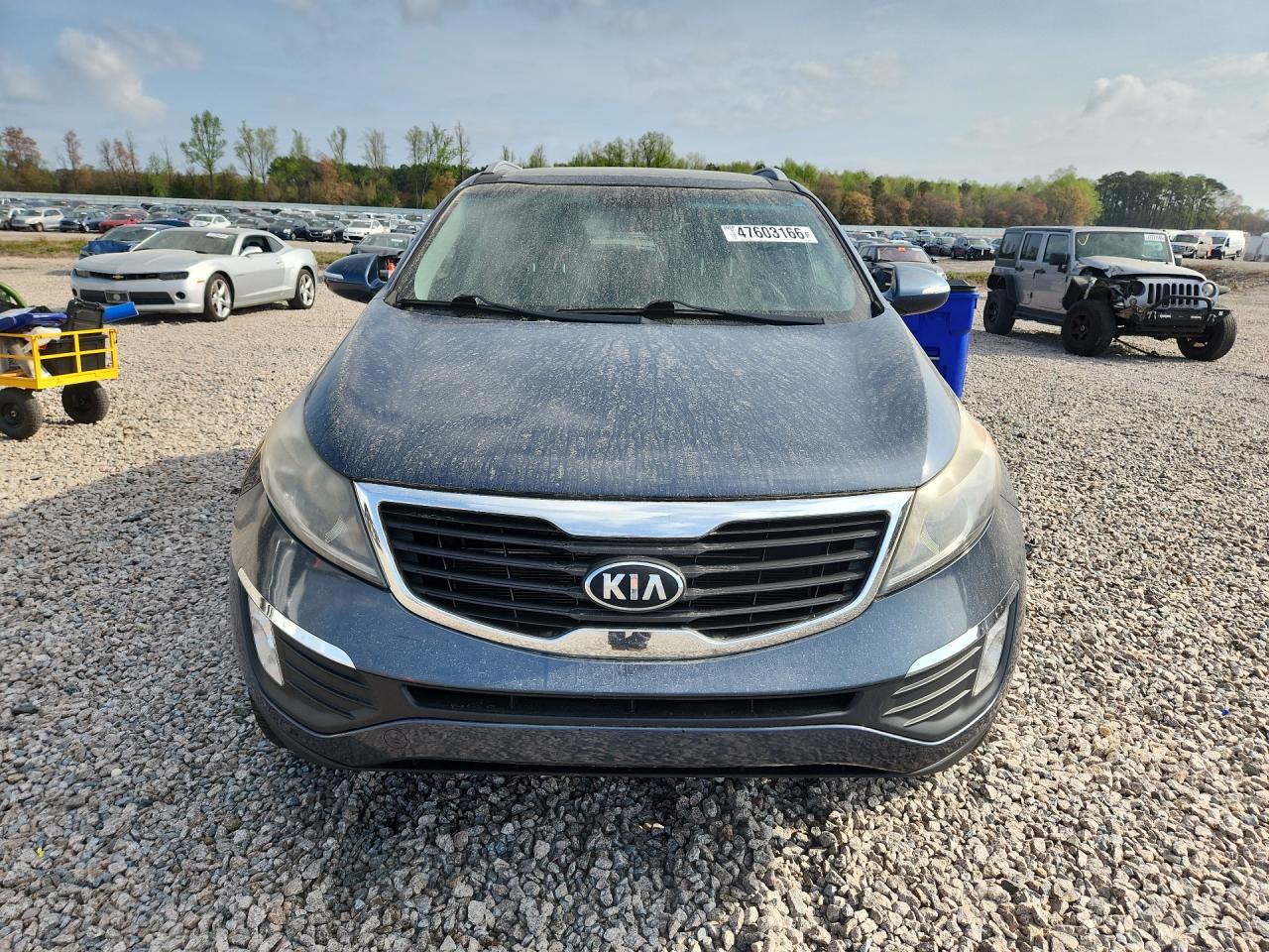 2013 Kia Sportage Ex Blue vin: KNDPC3A25D7420406