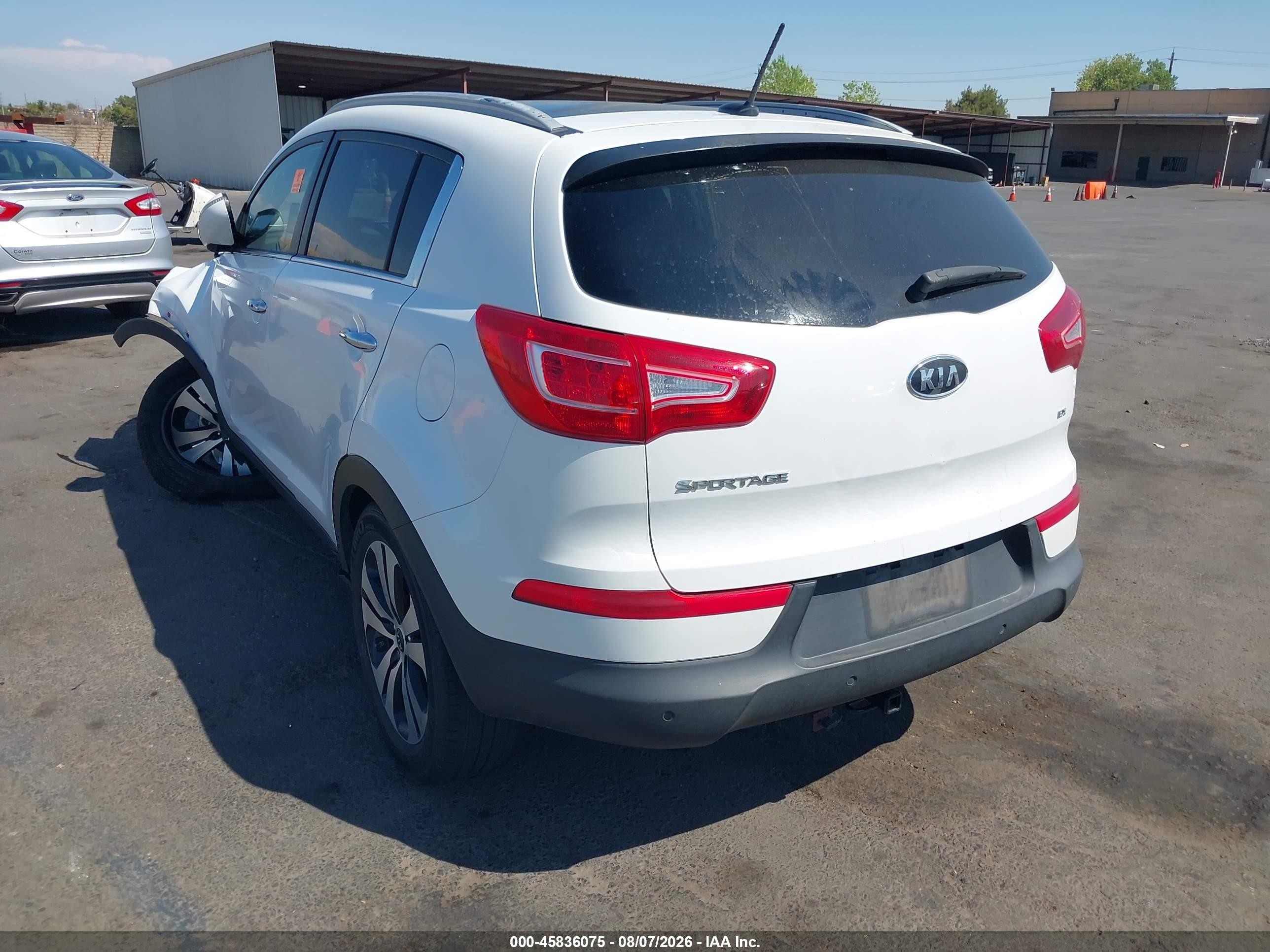2011 Kia Sportage Ex White vin: KNDPC3A26B7139423