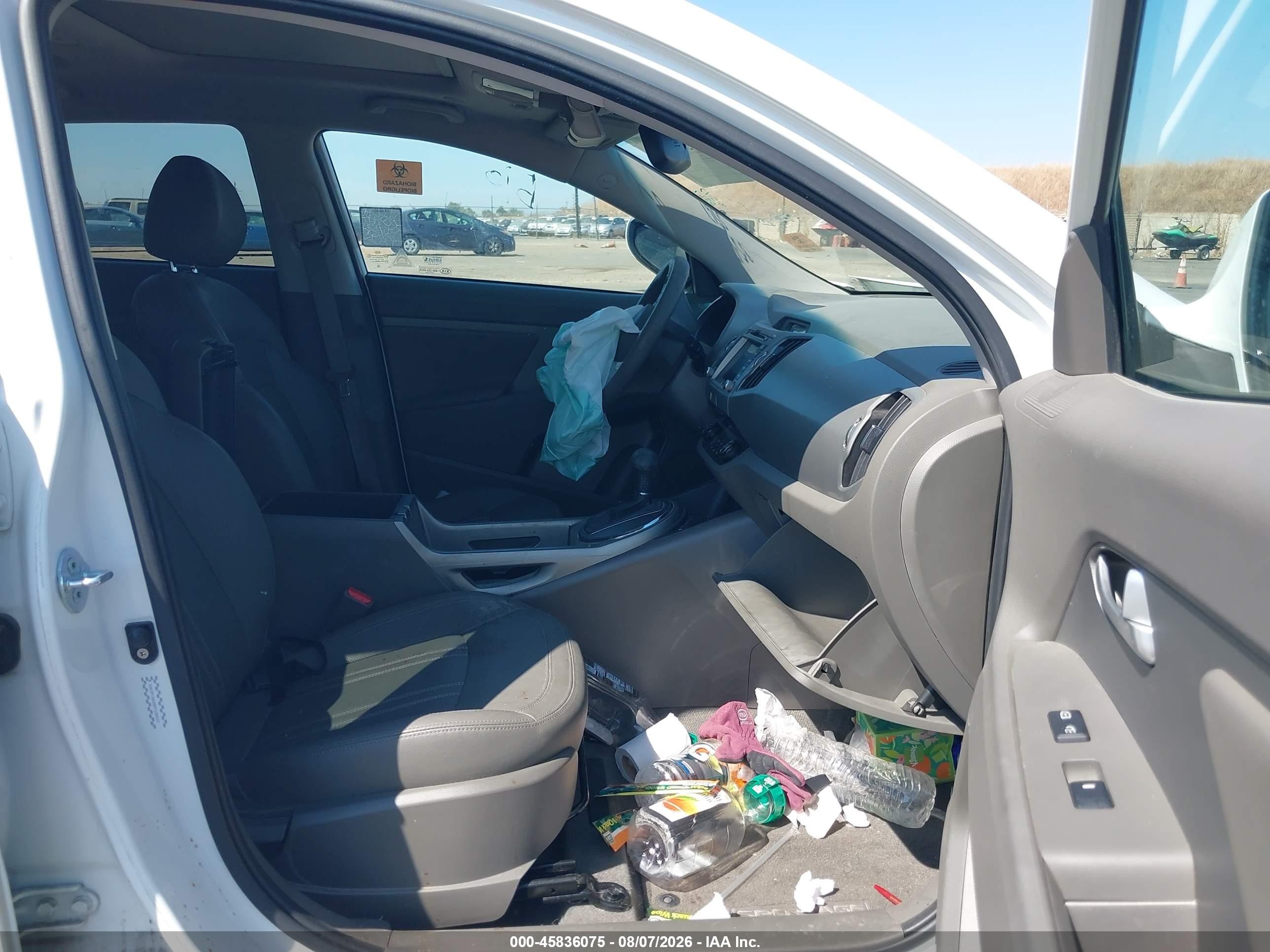 2011 Kia Sportage Ex White vin: KNDPC3A26B7139423