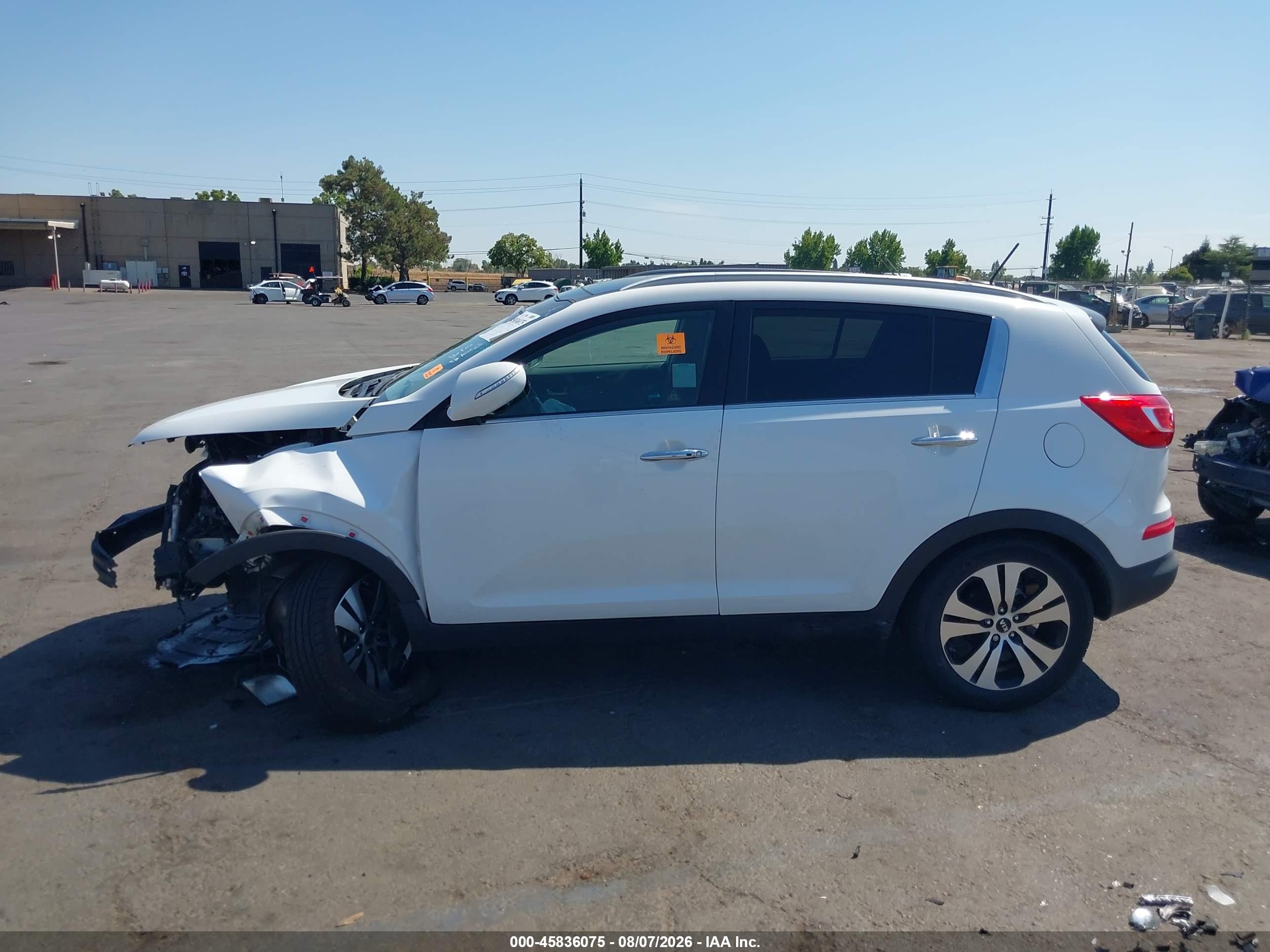 2011 Kia Sportage Ex White vin: KNDPC3A26B7139423