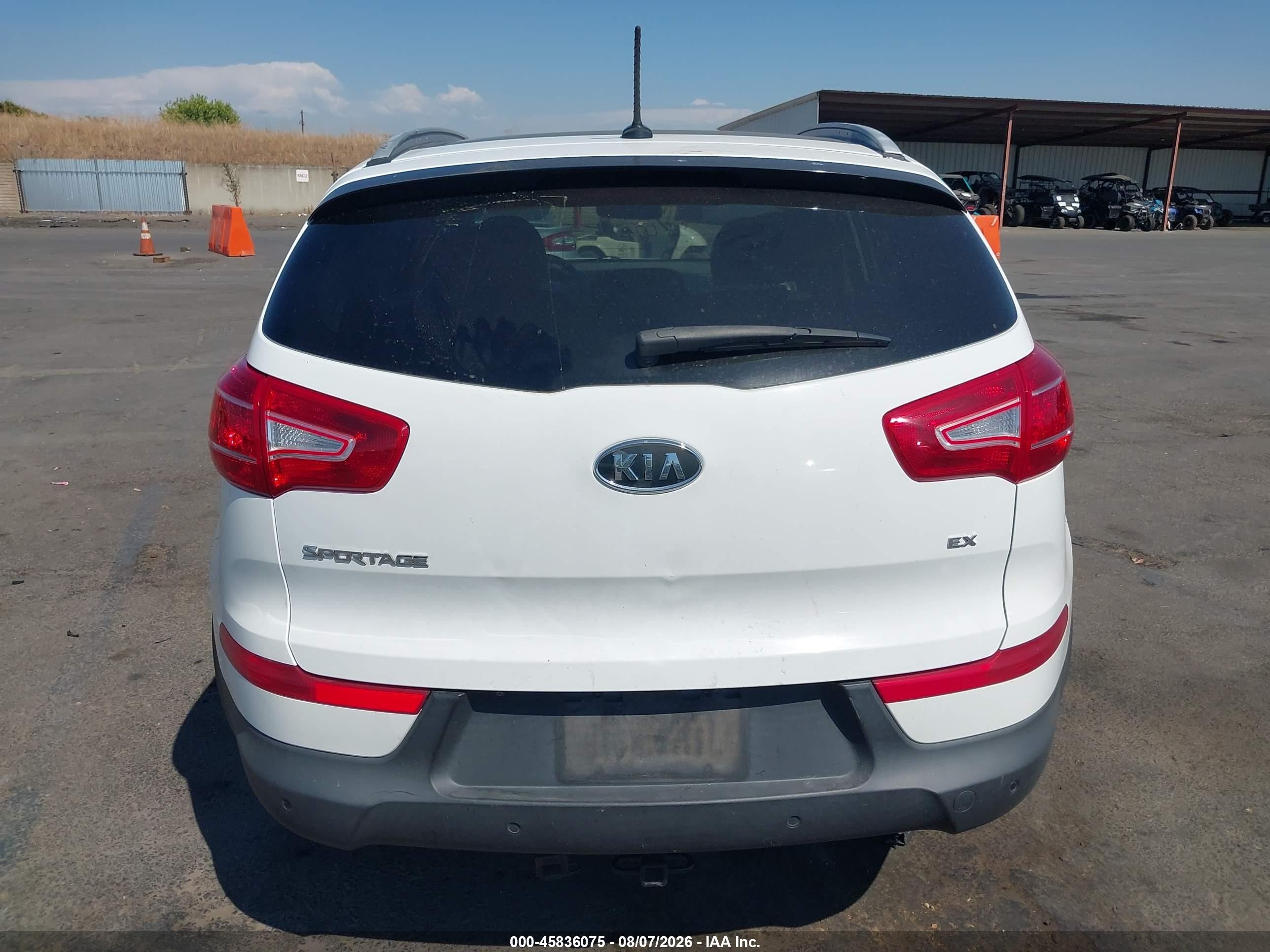 2011 Kia Sportage Ex White vin: KNDPC3A26B7139423