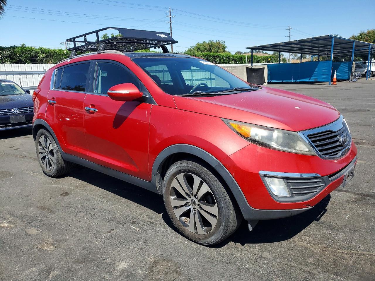 2011 Kia Sportage Ex Red vin: KNDPC3A26B7141463