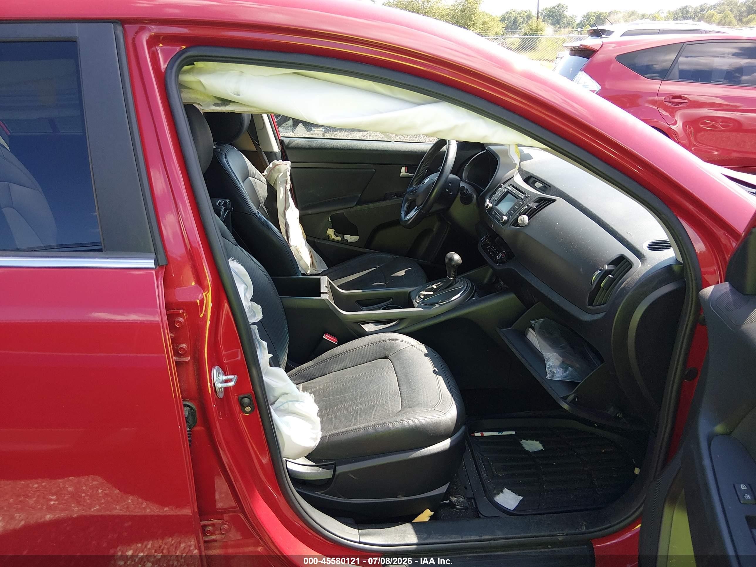 2013 Kia Sportage Ex Красный vin: KNDPC3A26D7470456