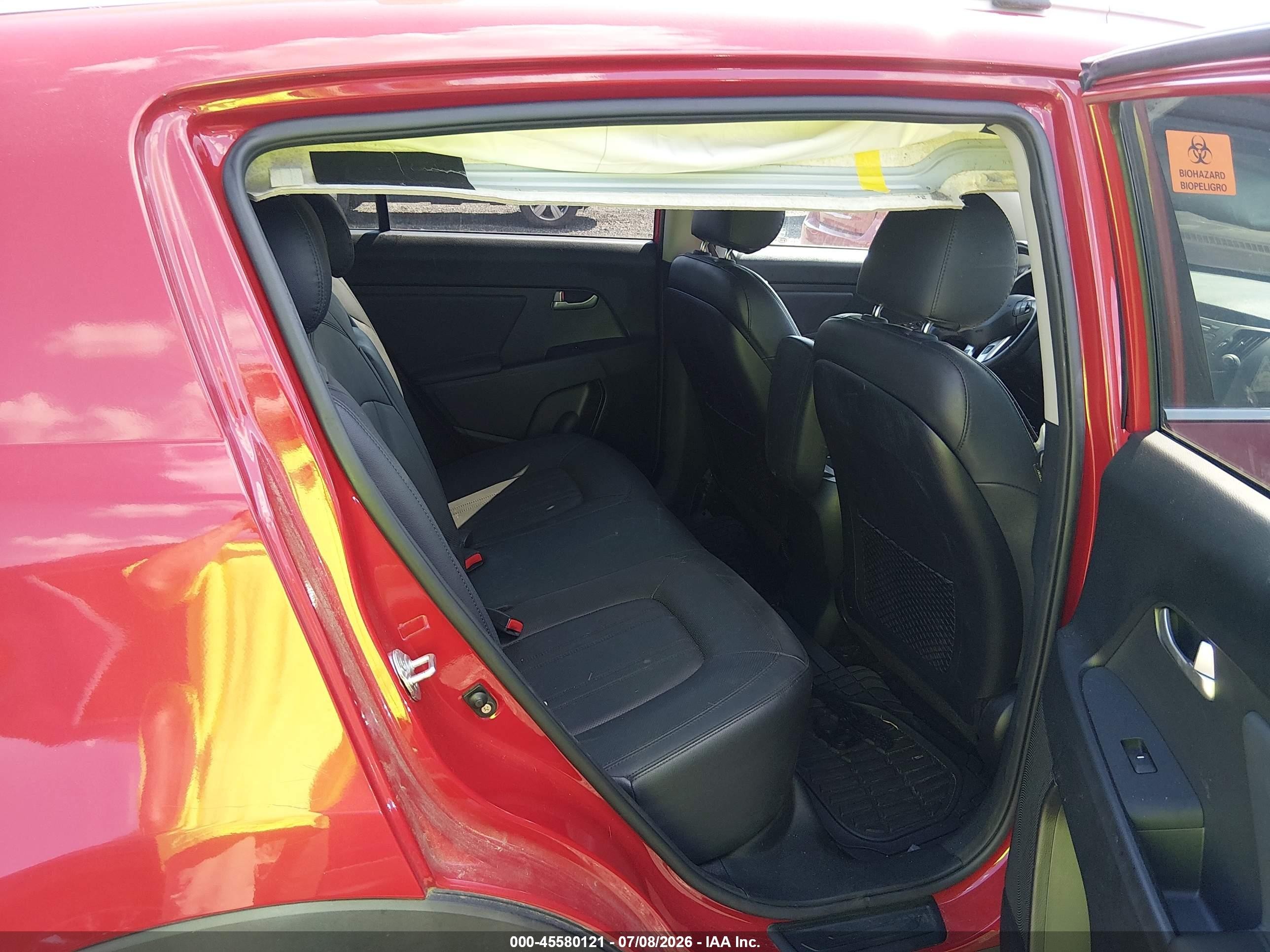 2013 Kia Sportage Ex Красный vin: KNDPC3A26D7470456