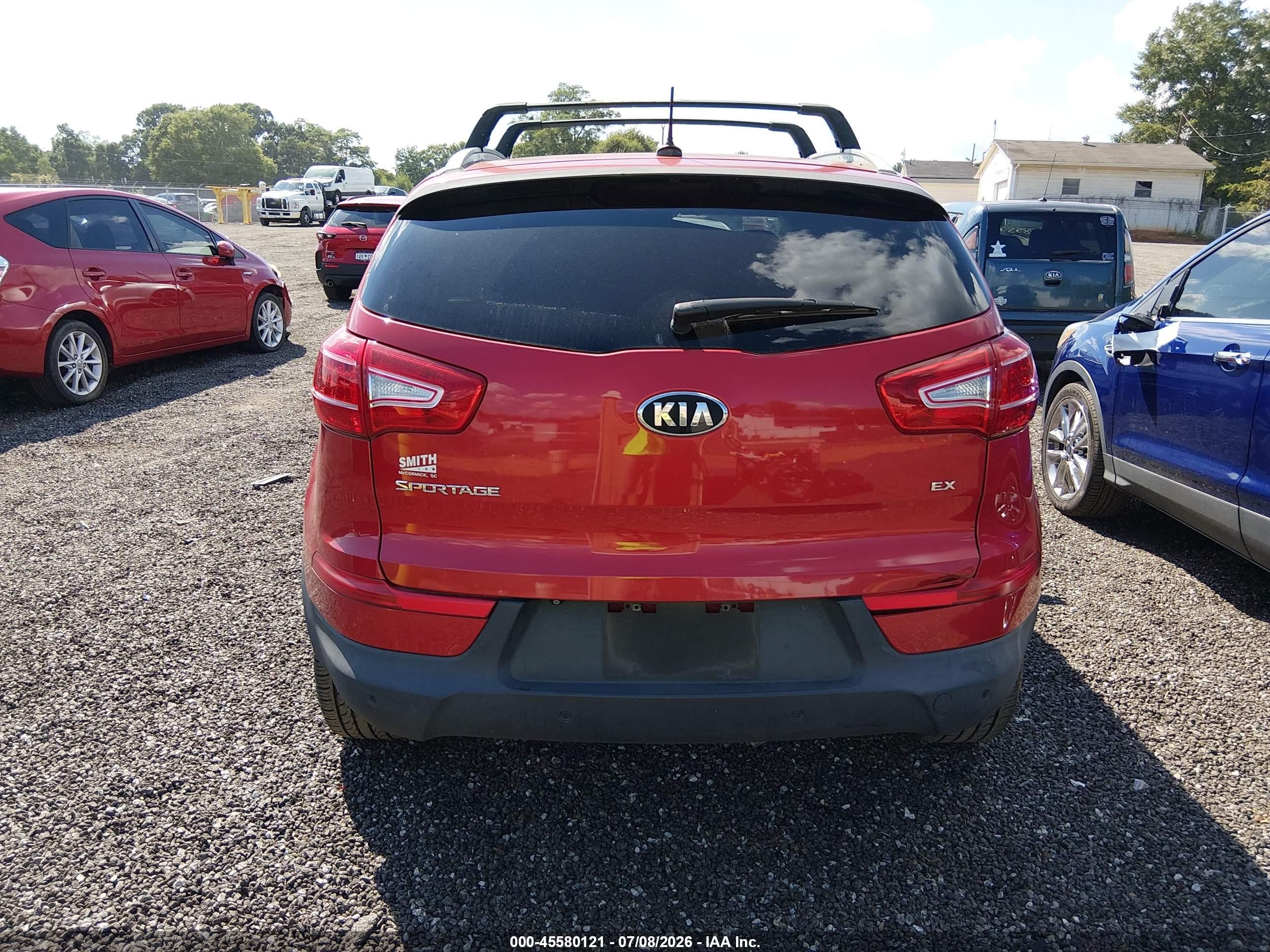 2013 Kia Sportage Ex Красный vin: KNDPC3A26D7470456