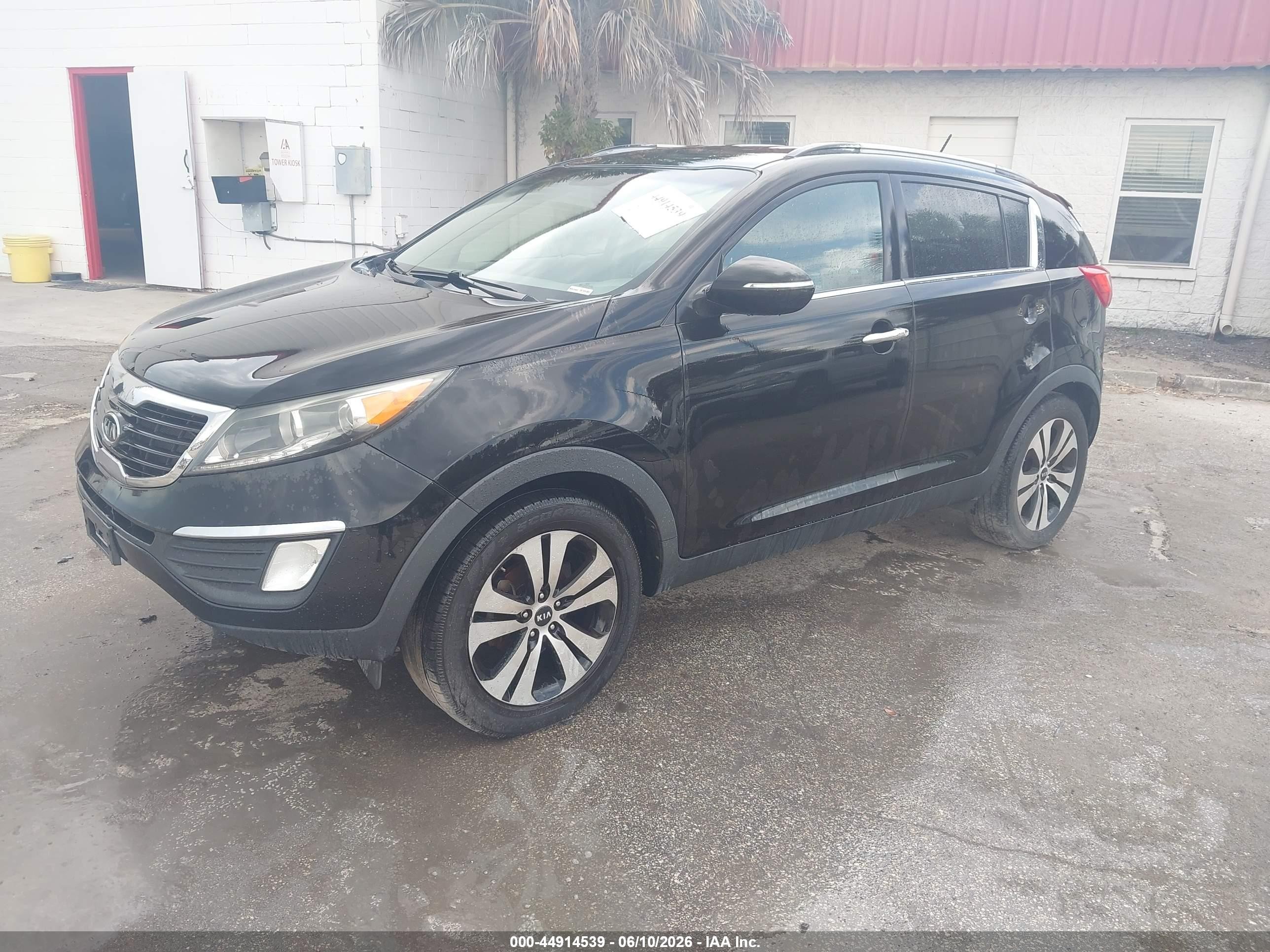 2011 Kia Sportage Ex Black vin: KNDPC3A27B7048533