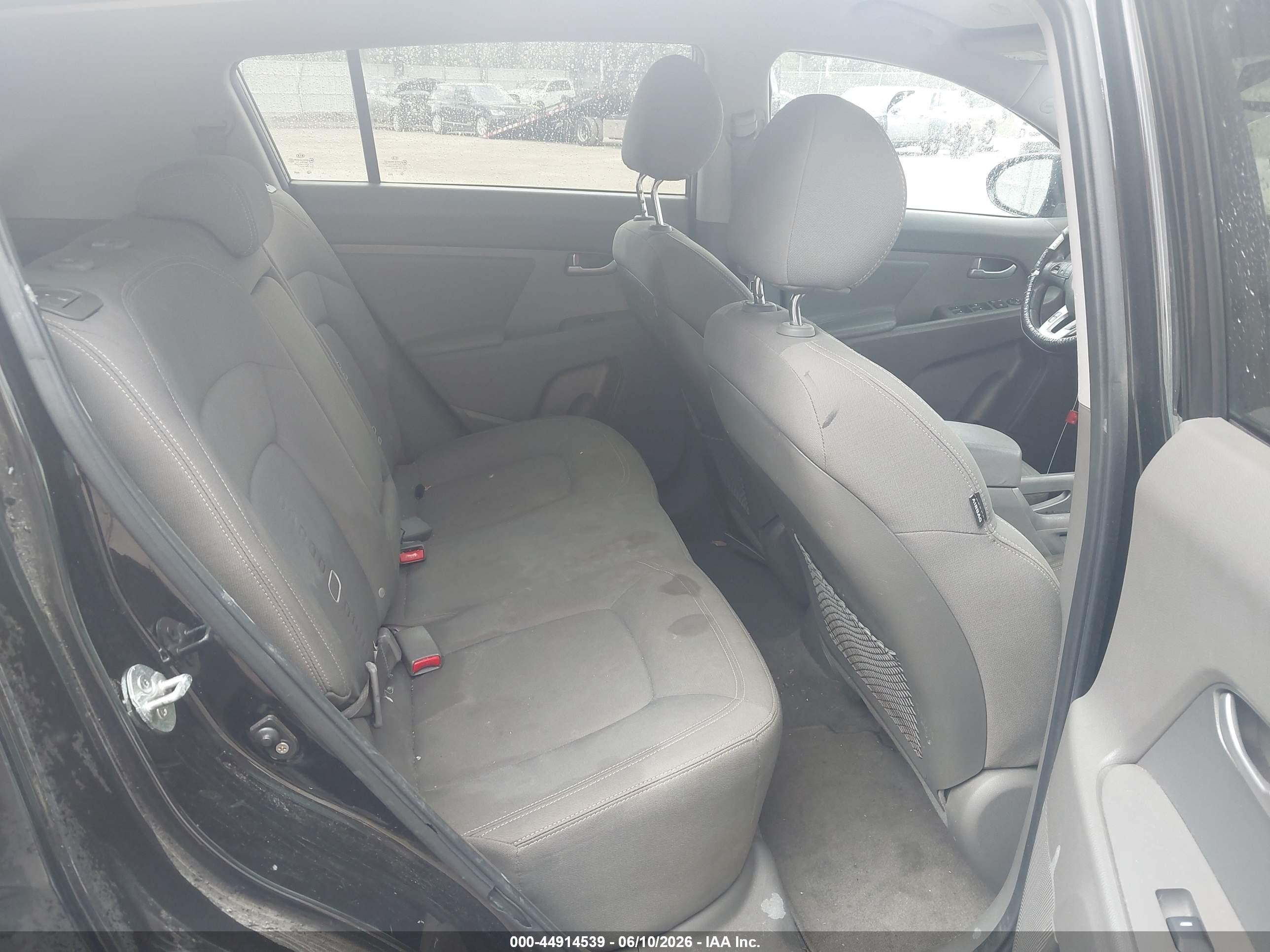 2011 Kia Sportage Ex Black vin: KNDPC3A27B7048533