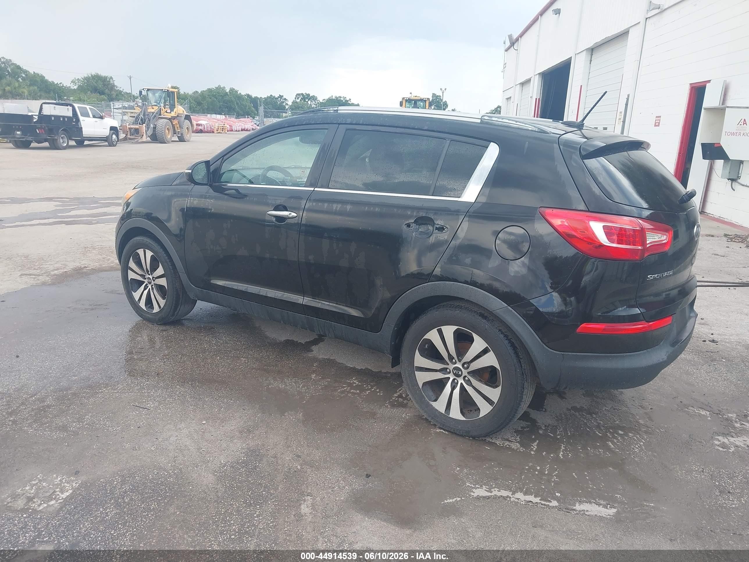 2011 Kia Sportage Ex Black vin: KNDPC3A27B7048533