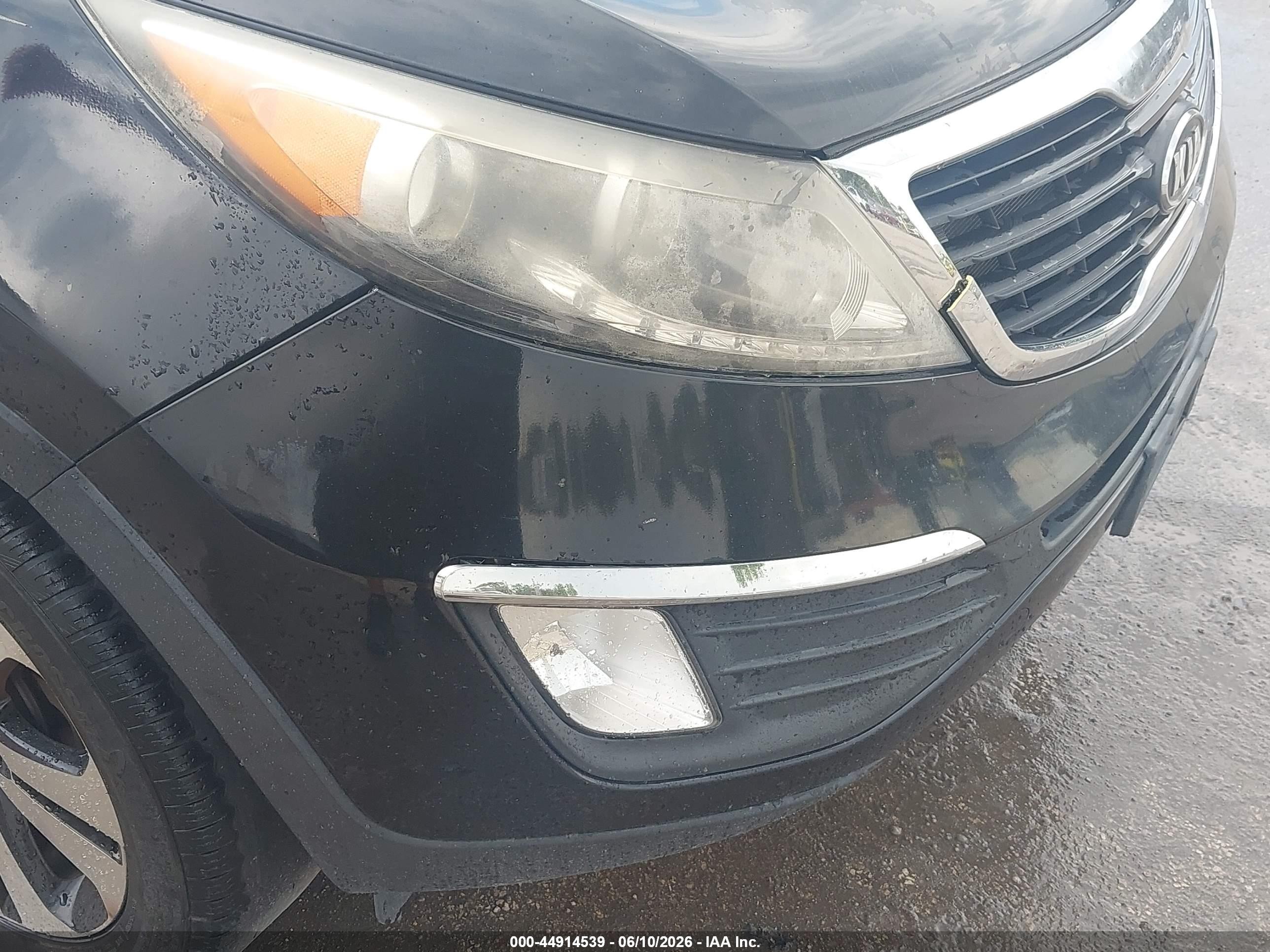 2011 Kia Sportage Ex Black vin: KNDPC3A27B7048533