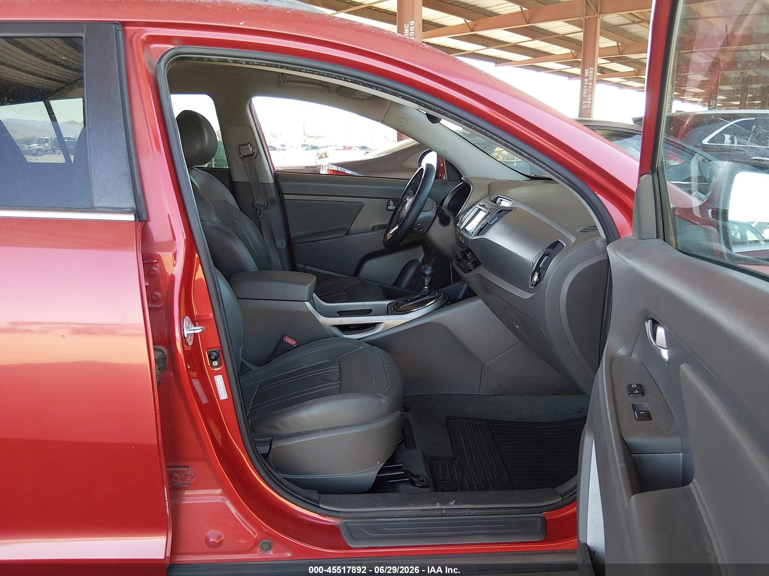 2011 Kia Sportage Ex Red vin: KNDPC3A27B7070953