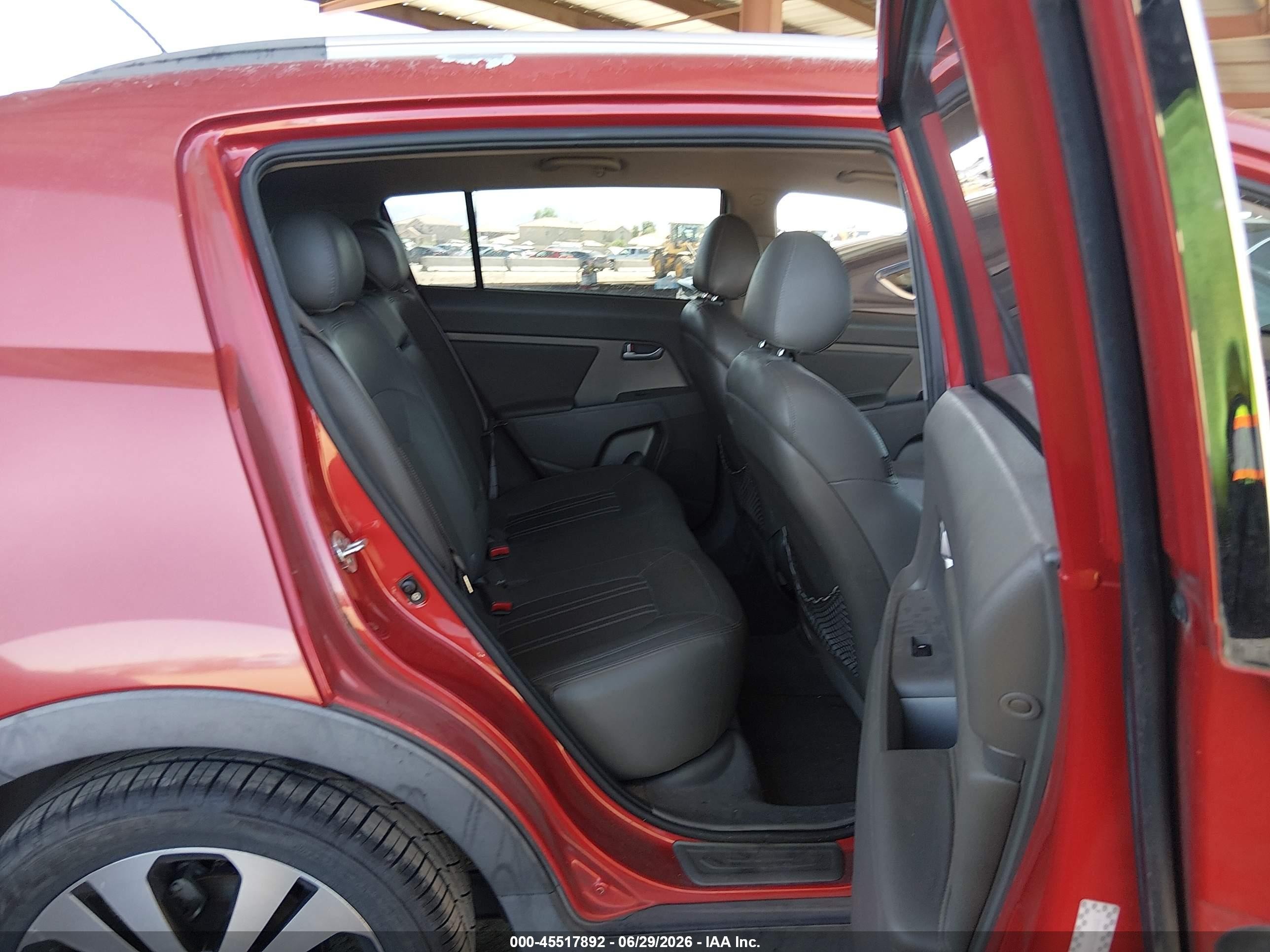 2011 Kia Sportage Ex Red vin: KNDPC3A27B7070953