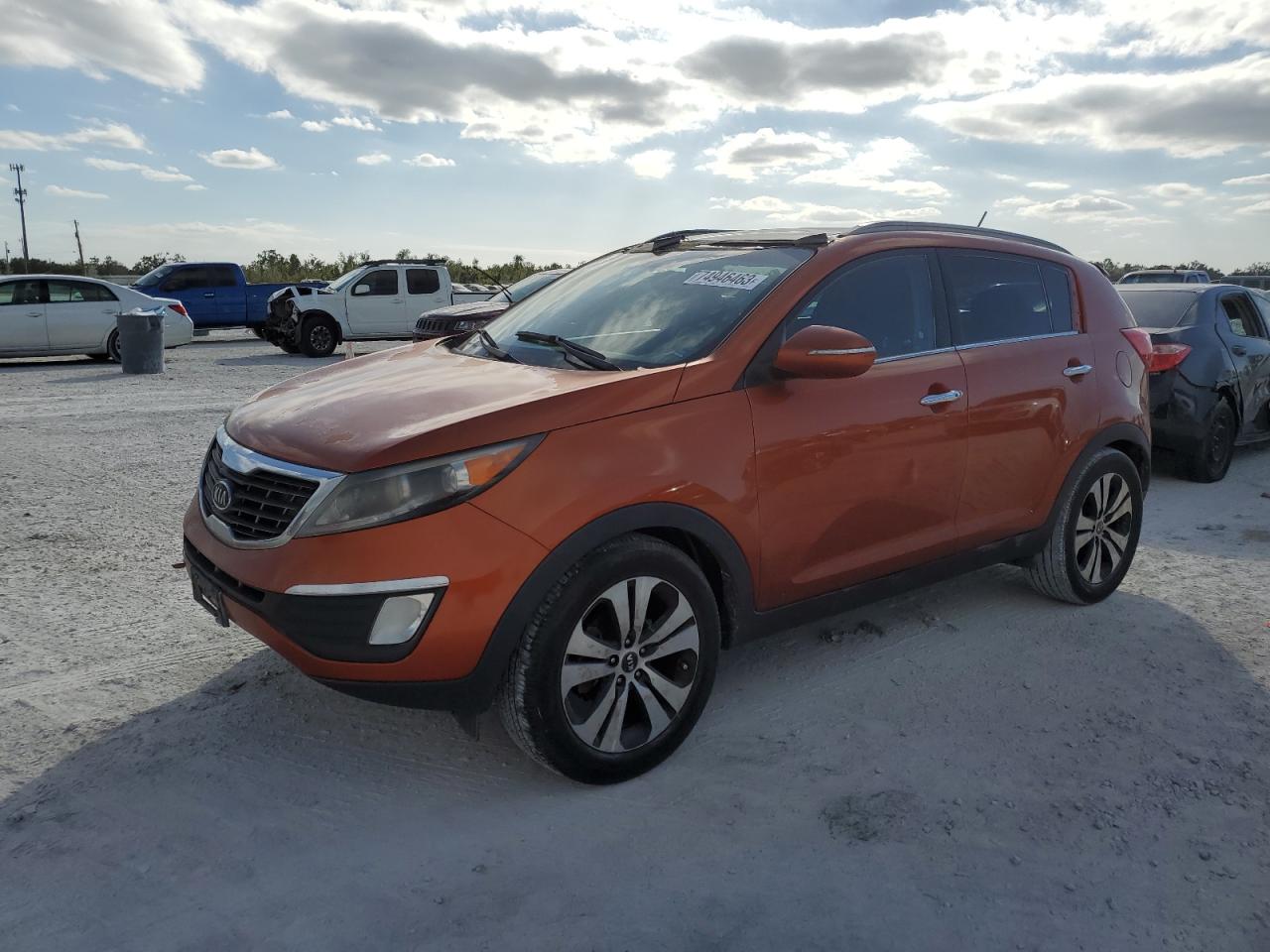 2011 Kia Sportage Ex Orange vin: KNDPC3A27B7100999