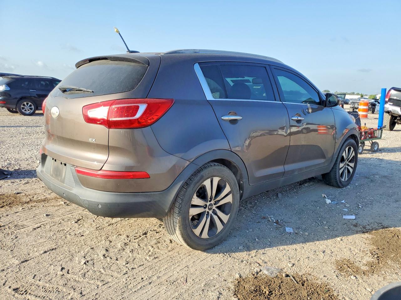 2013 Kia Sportage Ex Brown vin: KNDPC3A27D7402585