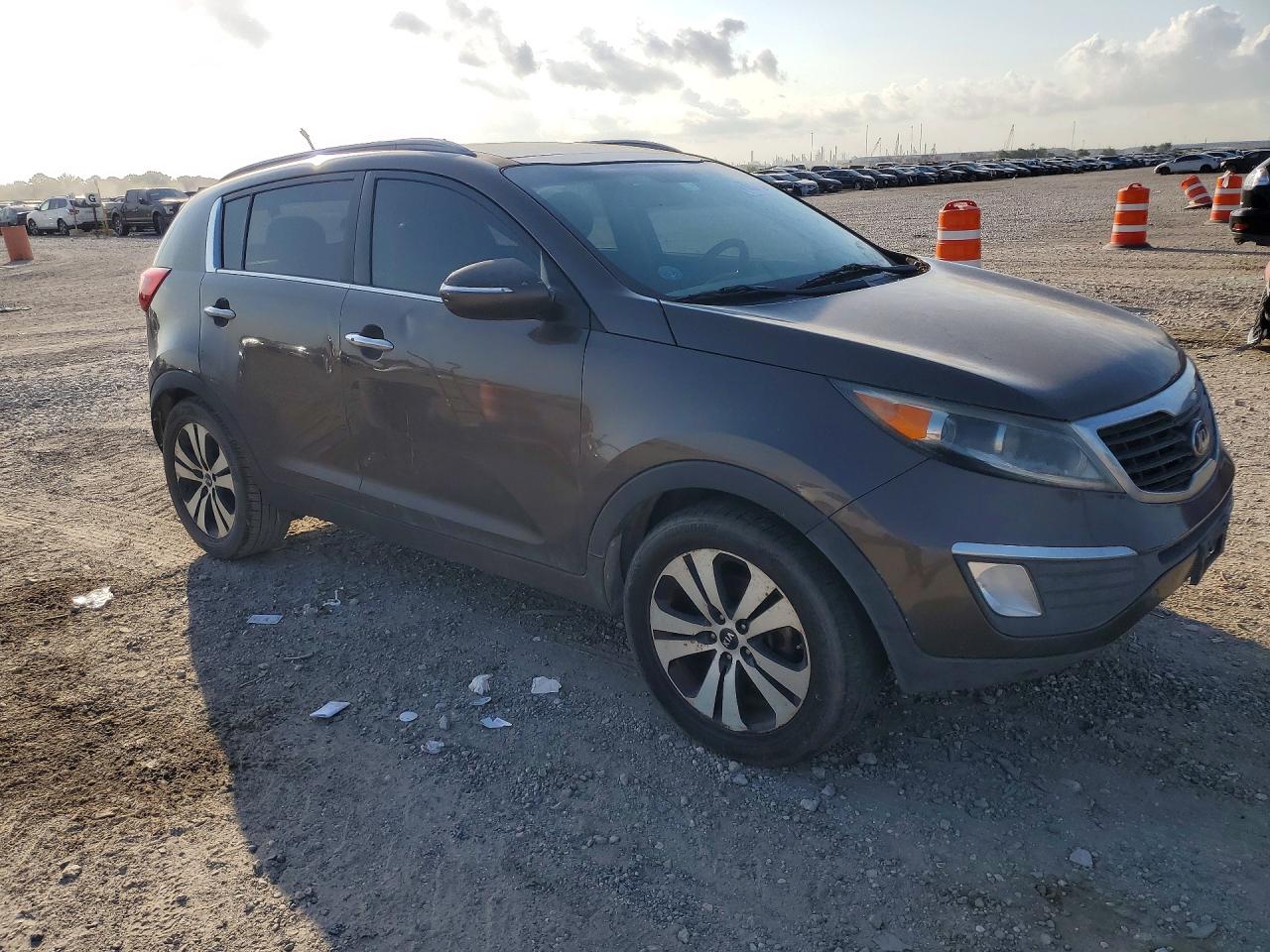 2013 Kia Sportage Ex Brown vin: KNDPC3A27D7402585