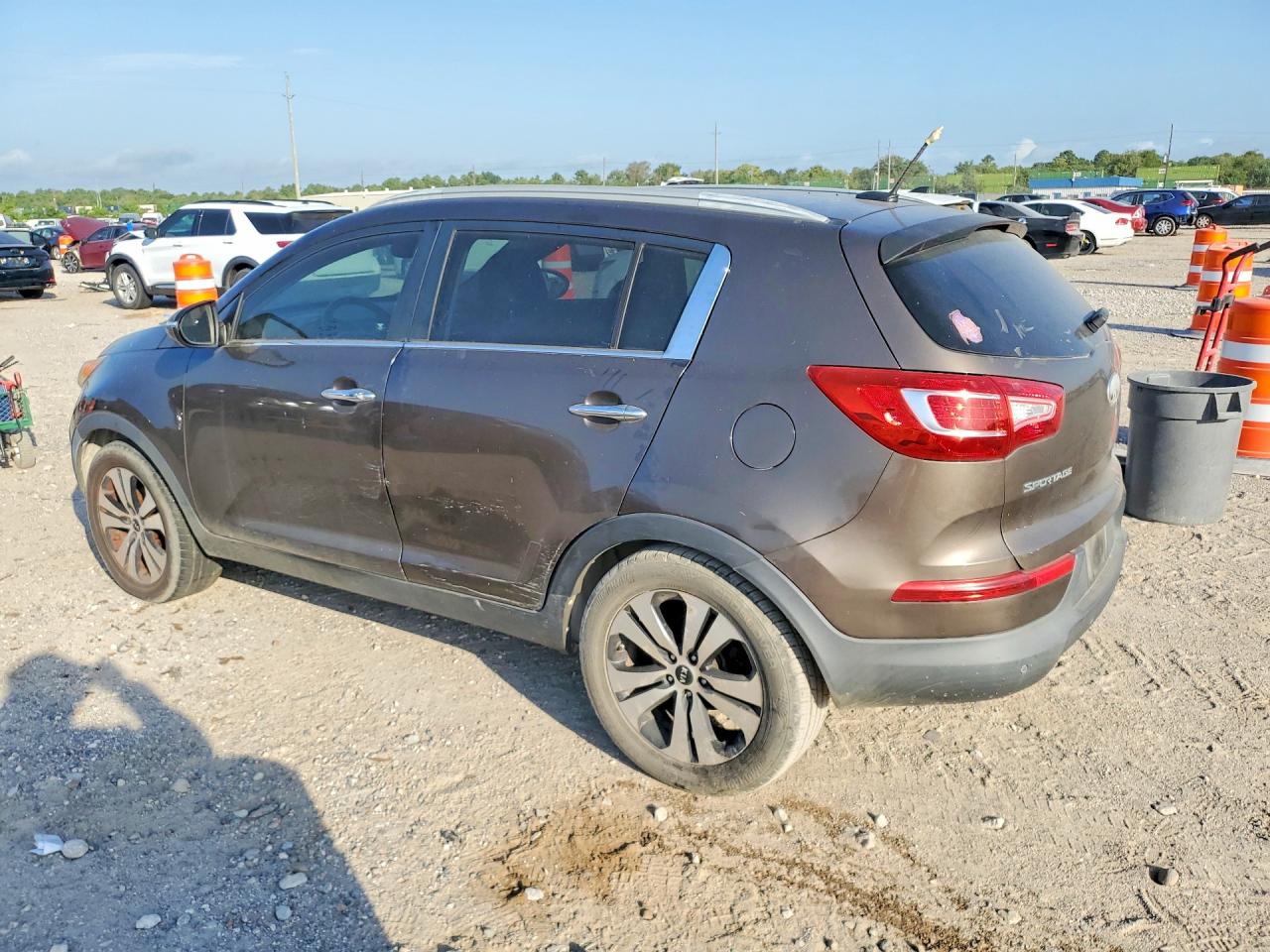 2013 Kia Sportage Ex Brown vin: KNDPC3A27D7402585