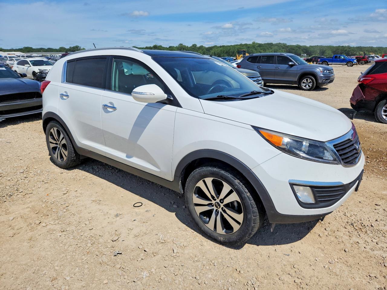 2013 Kia Sportage Ex Белый vin: KNDPC3A27D7515100