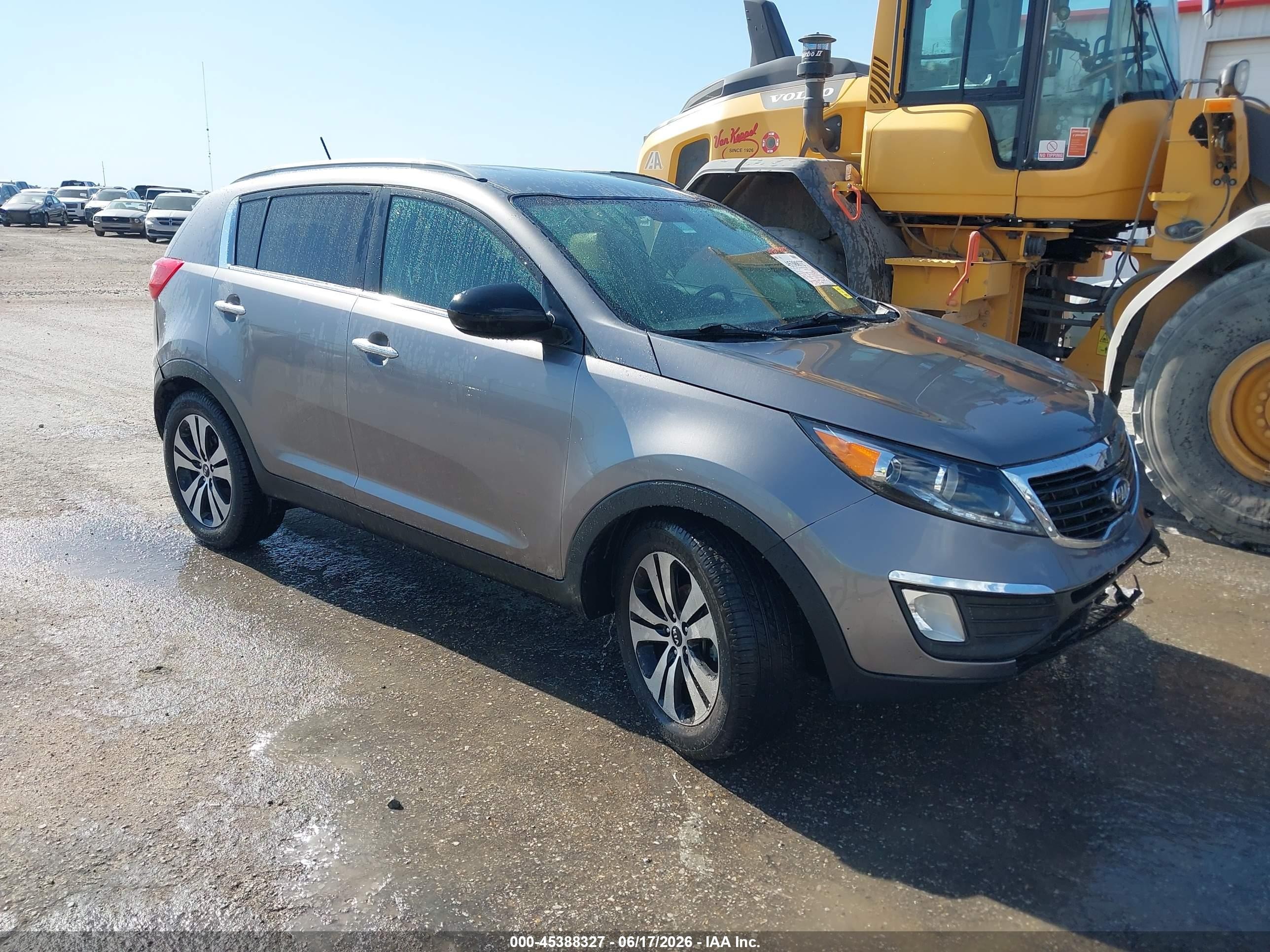 2011 Kia Sportage Ex Gray vin: KNDPC3A28B7013600
