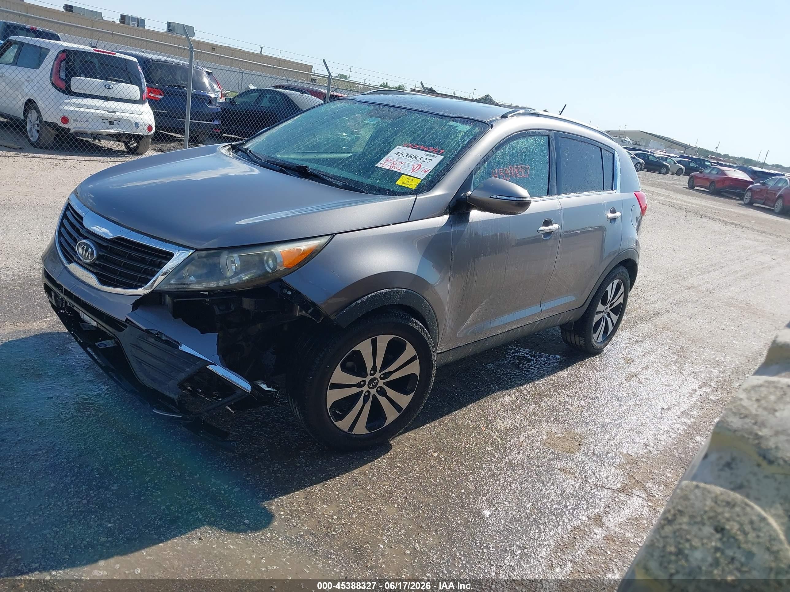 2011 Kia Sportage Ex Серый vin: KNDPC3A28B7013600