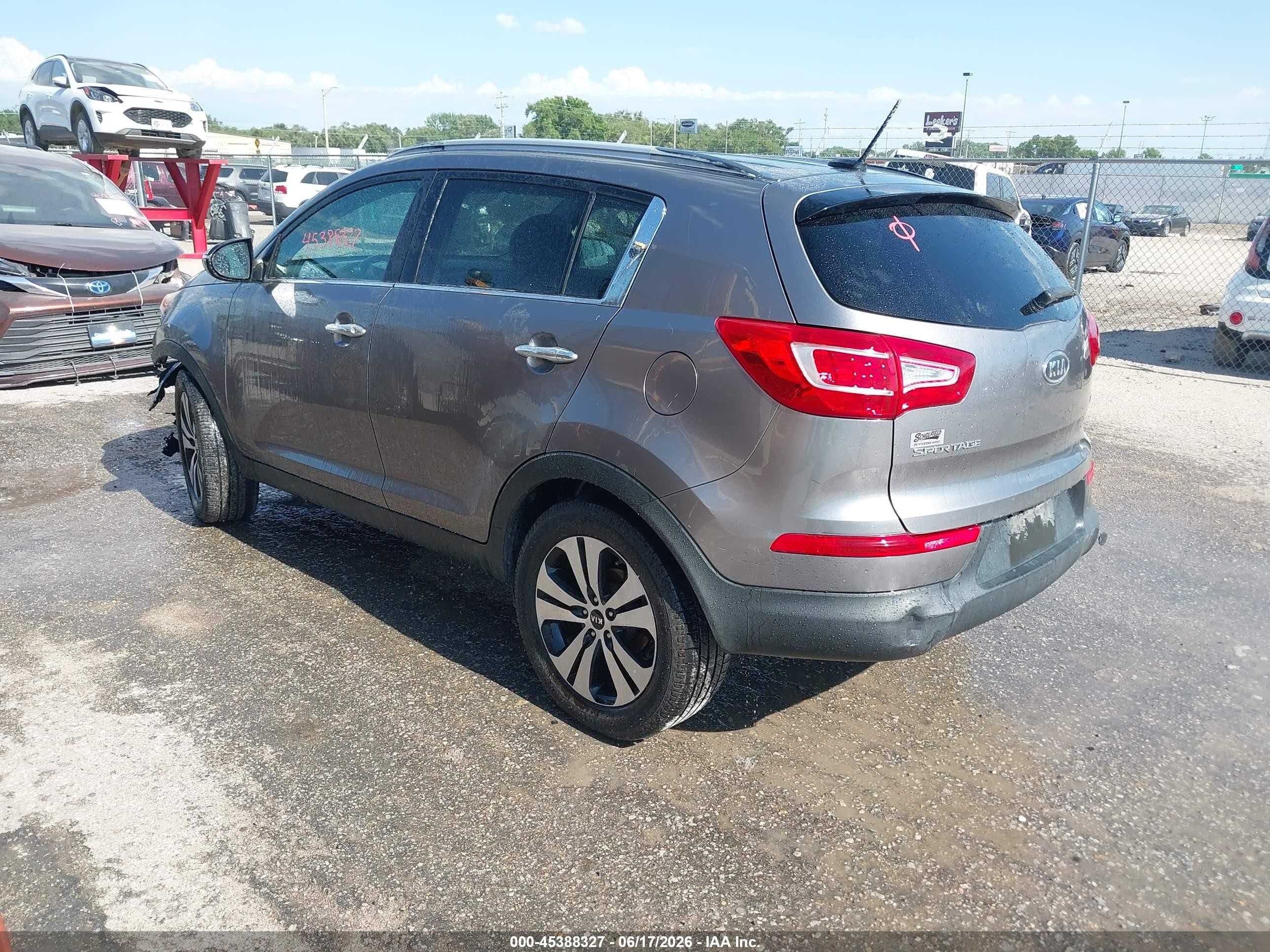 2011 Kia Sportage Ex Серый vin: KNDPC3A28B7013600
