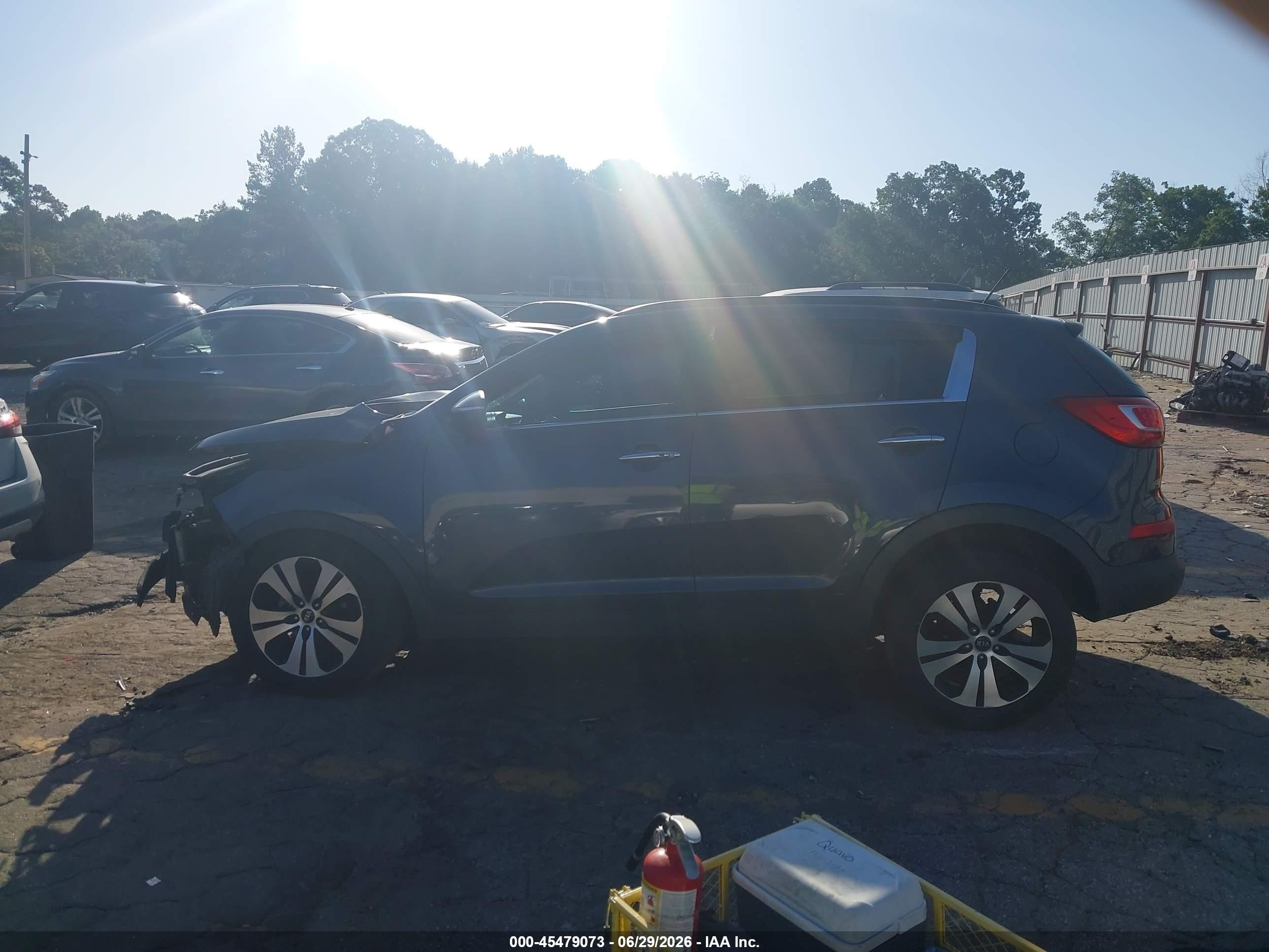 2011 Kia Sportage Ex Light Blue vin: KNDPC3A28B7029067